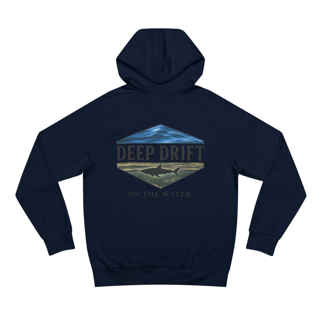 Shark Hoodie— "Deep Drift On The Water" Hooked Horizon Co. Unisex Supply Hoodie