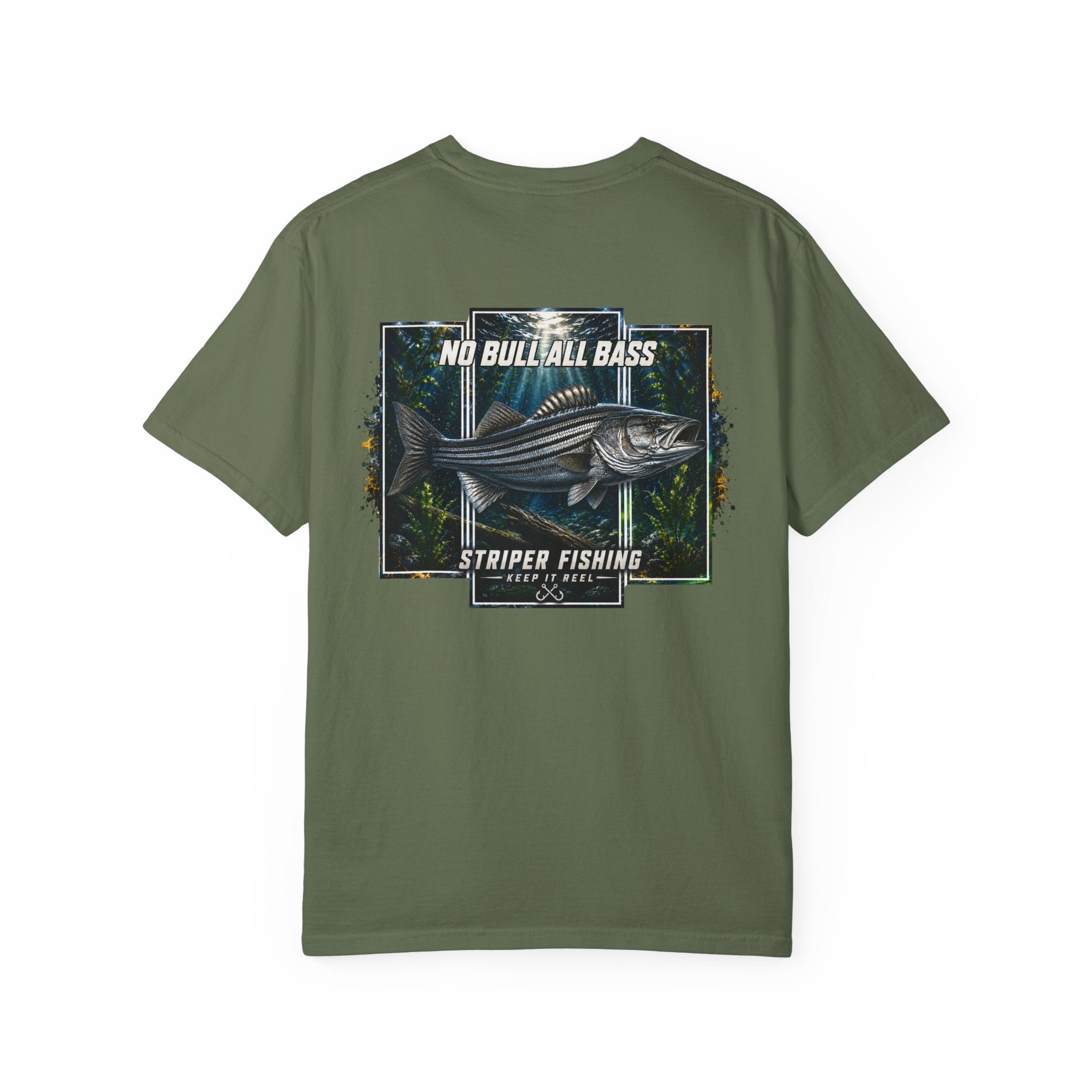 Saltwater Sea Striper Fishing Tee — Hooked Horizon Co.  Angler Gifts Ocean Lover Gifts