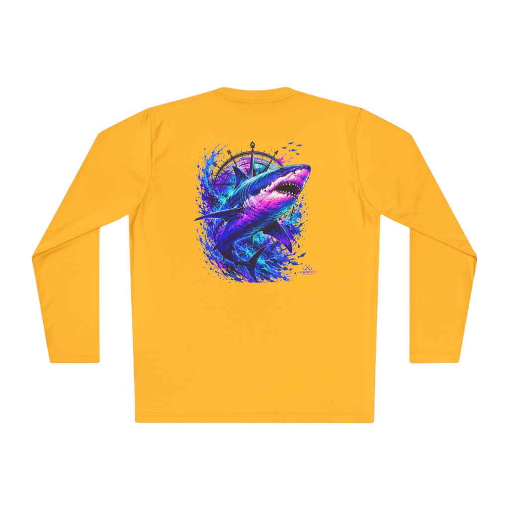 Moisture Wicking Classic Logo Shark Tee —Horizon Co. Anchors Long Sleeve Tee — Lightweight Fishing Shirt