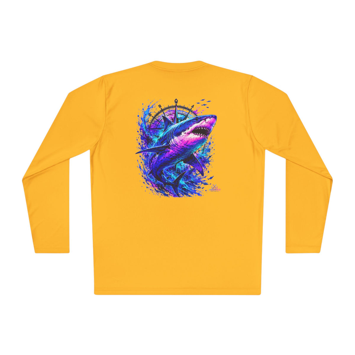 Moisture Wicking Classic Logo Shark Tee —Horizon Co. Anchors Long Sleeve Tee — Lightweight Fishing Shirt