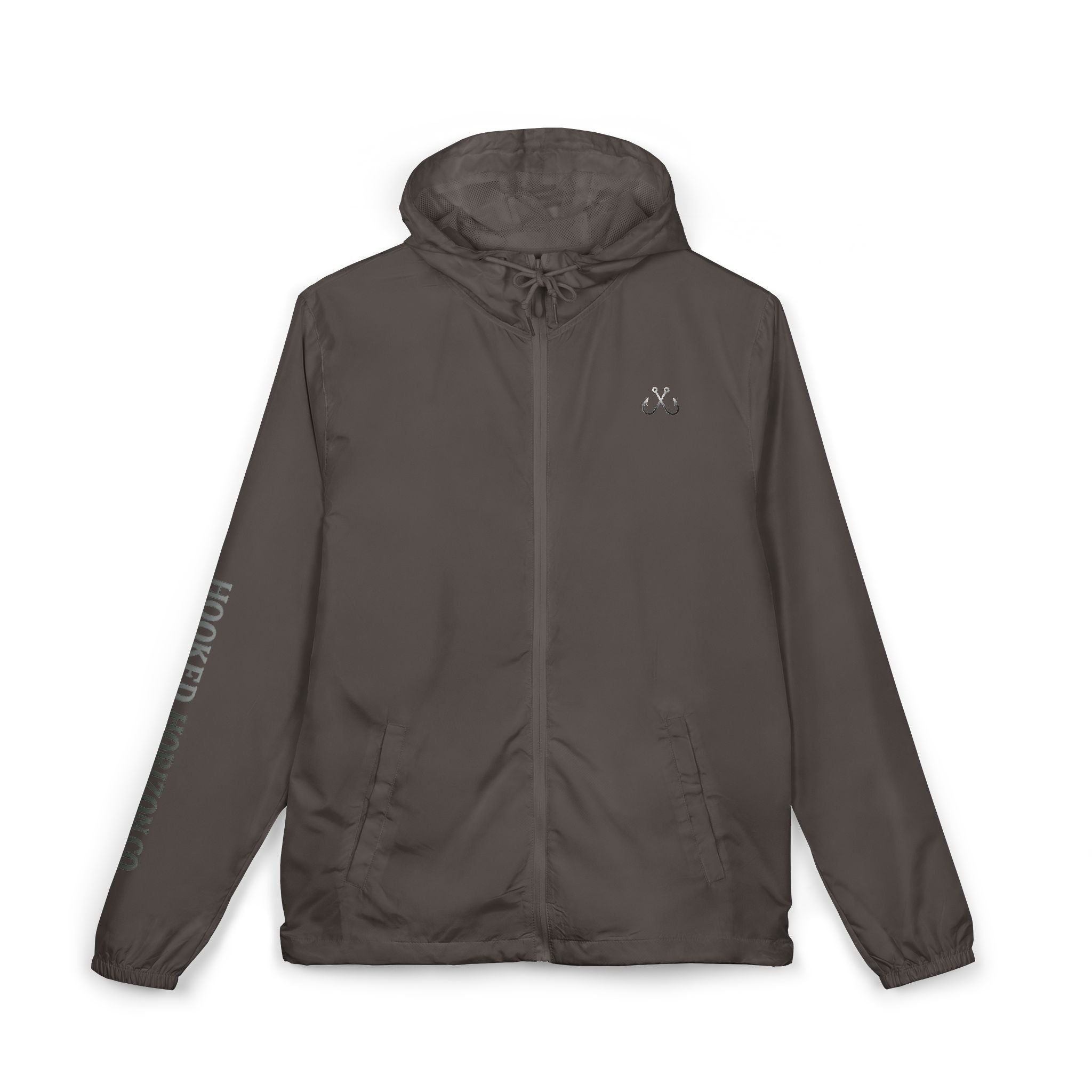 Chasing Legends Not Trends Compass Graphic Windbreaker Jacket — Nautical Adventure Hooded Windbreaker