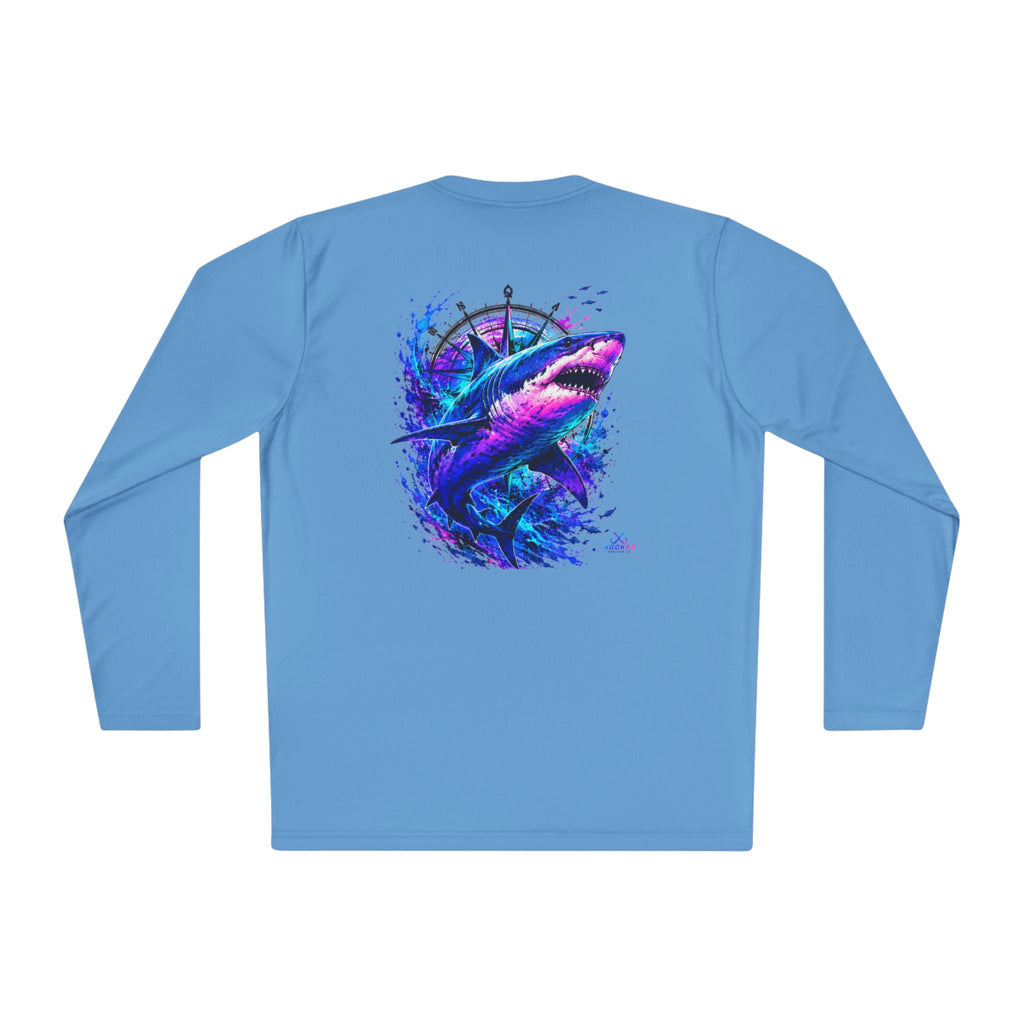 Moisture Wicking Classic Logo Shark Tee —Horizon Co. Anchors Long Sleeve Tee — Lightweight Fishing Shirt