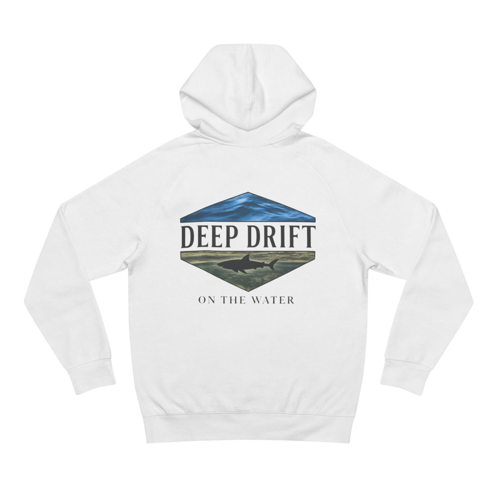 Shark Hoodie— "Deep Drift On The Water" Hooked Horizon Co. Unisex Supply Hoodie