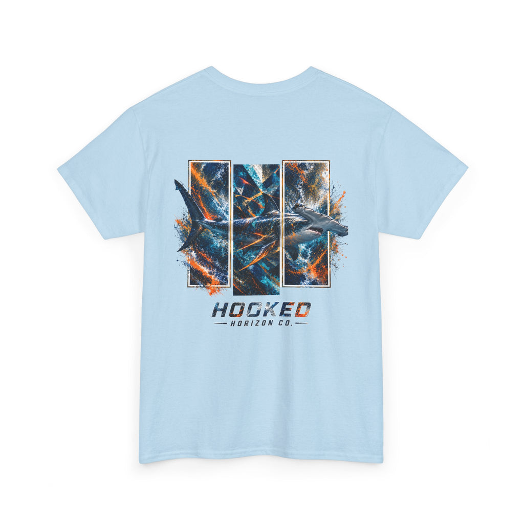 Hammer Head Hooked Horizon Co Tee—Ocean Graphic Tee — "Beloved" Ray Design