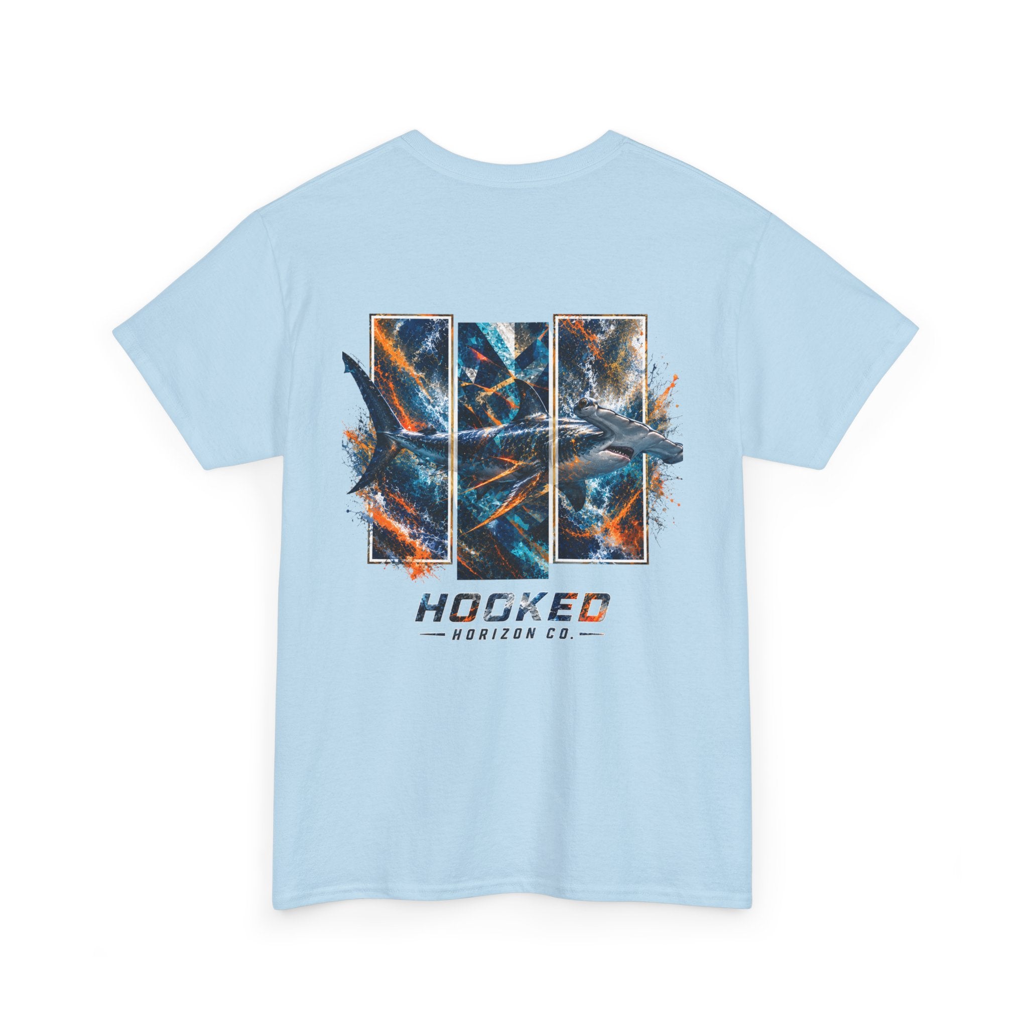 Hammer Head Hooked Horizon Co Tee—Ocean Graphic Tee — "Beloved" Ray Design