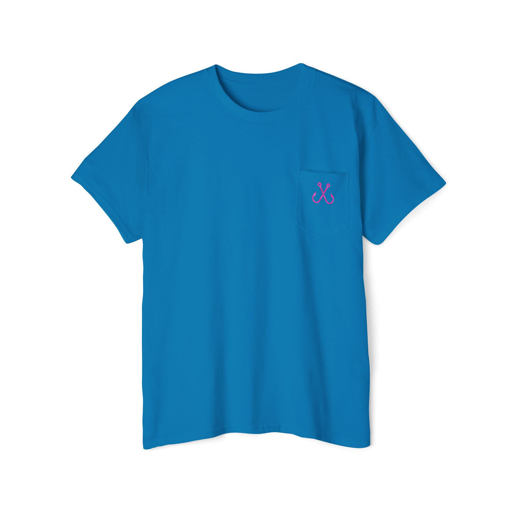 Turtle Deep Drift Hooked HorizonCo.  Tee- Perfect for Angler and Fishing Gifts, For him, For Her Unisex Cotton T-Shirt for Fishing & Wildlife Enthusiasts, Ocean Lovers