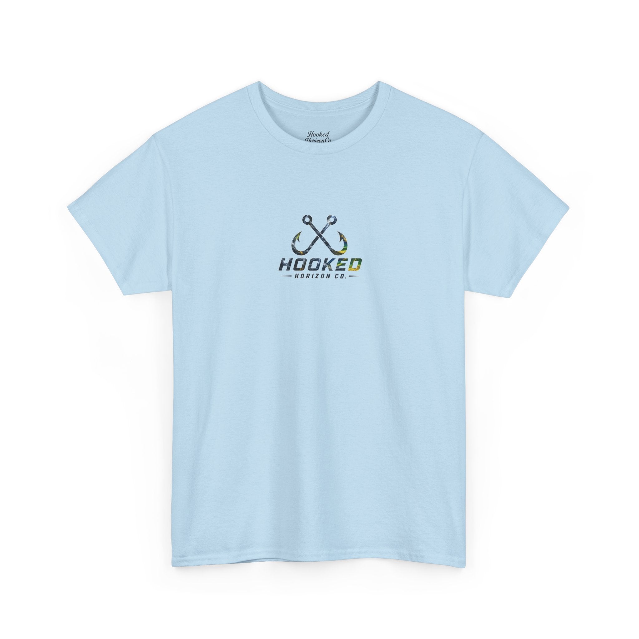 Mahi Mahi Hooked Horizon Co Tee—Ocean Graphic Tee — "Beloved" Ray Design