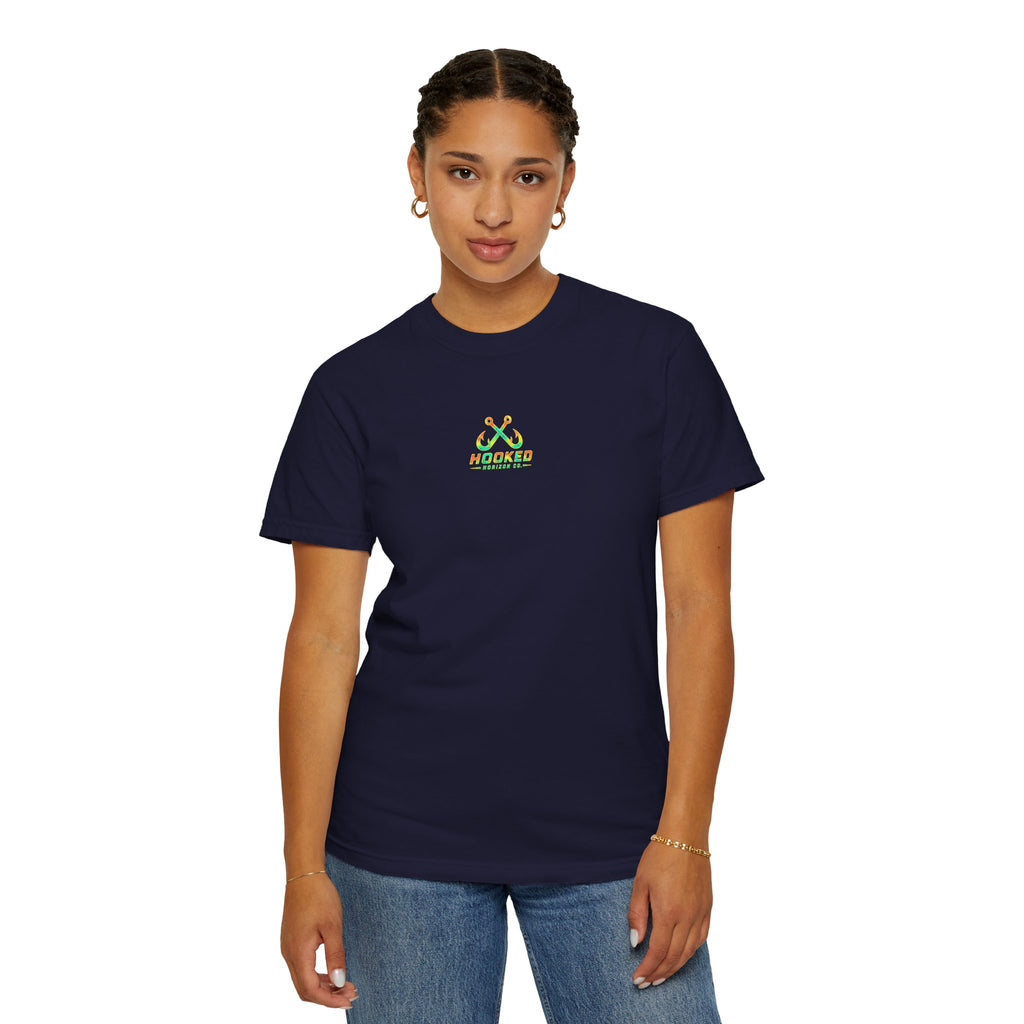 Retro 80s Tripple Fish Fishing Tee — Hooked Horizon Co.  Angler Gifts Ocean Lover Gifts