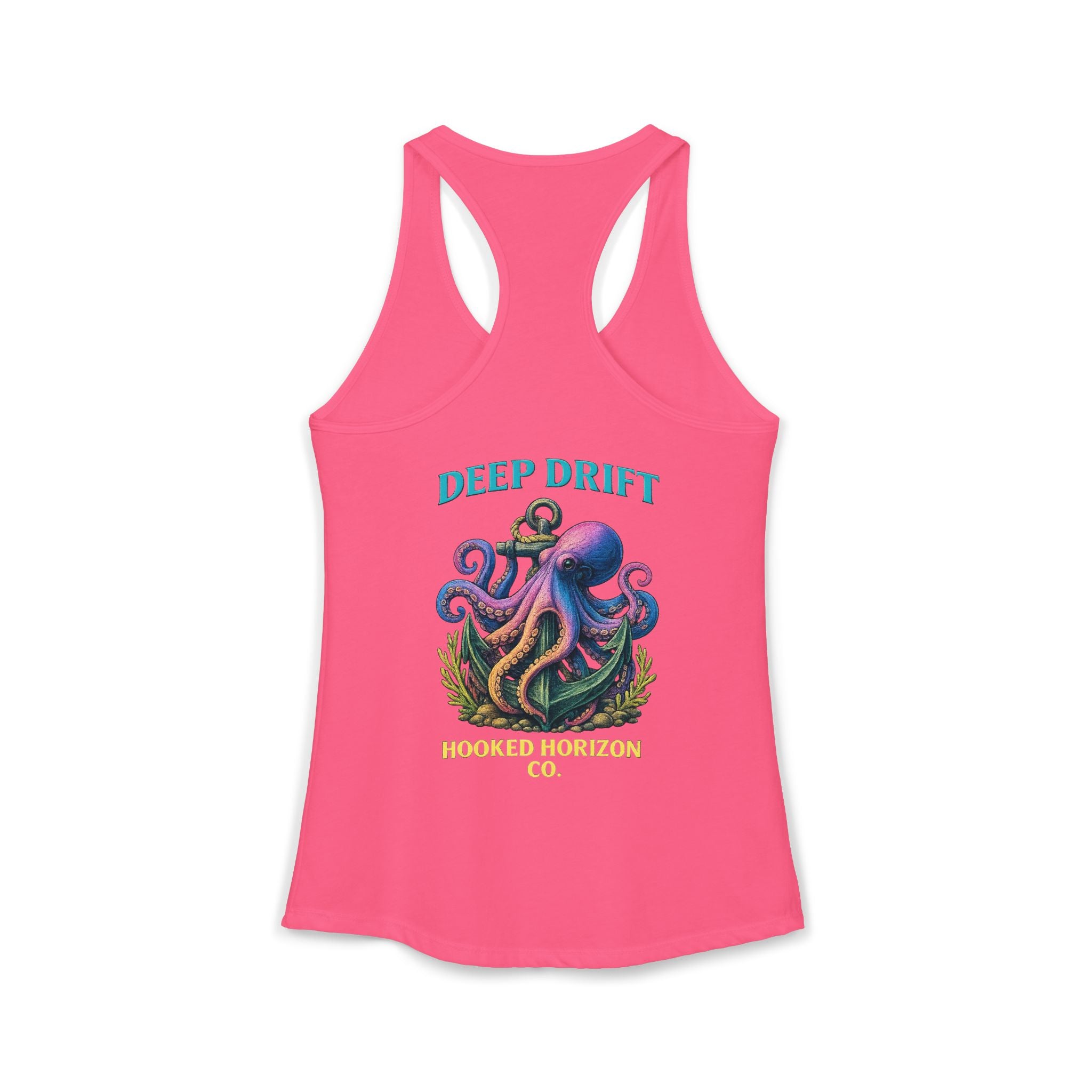 Rainbow Octopus Deep Drift– Hooked Horizon Co. Gifts for Ocean Lovers, Nautical Fashion, Everyday Comfort, Perfect Gift for Her