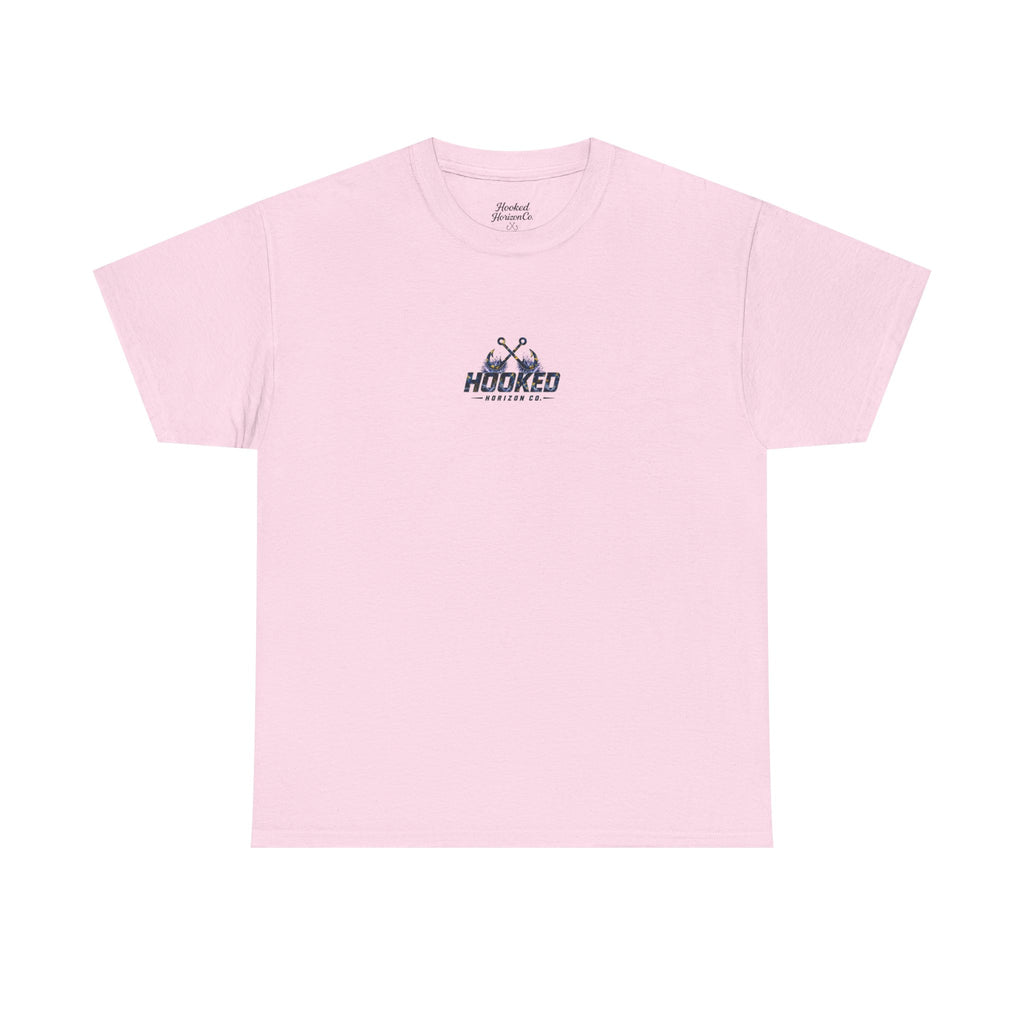 Sail Fish Hooked Horizon Co Tee—Ocean Graphic Tee — "Beloved" Ray Design