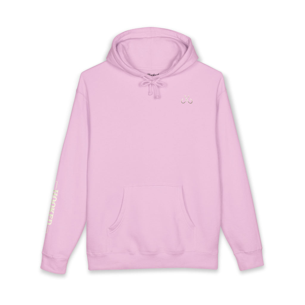 Wave Hoodie Hooked Horizon Co. — Minimal Fishing Back Graphic Hoodie, Multiple Color Variations