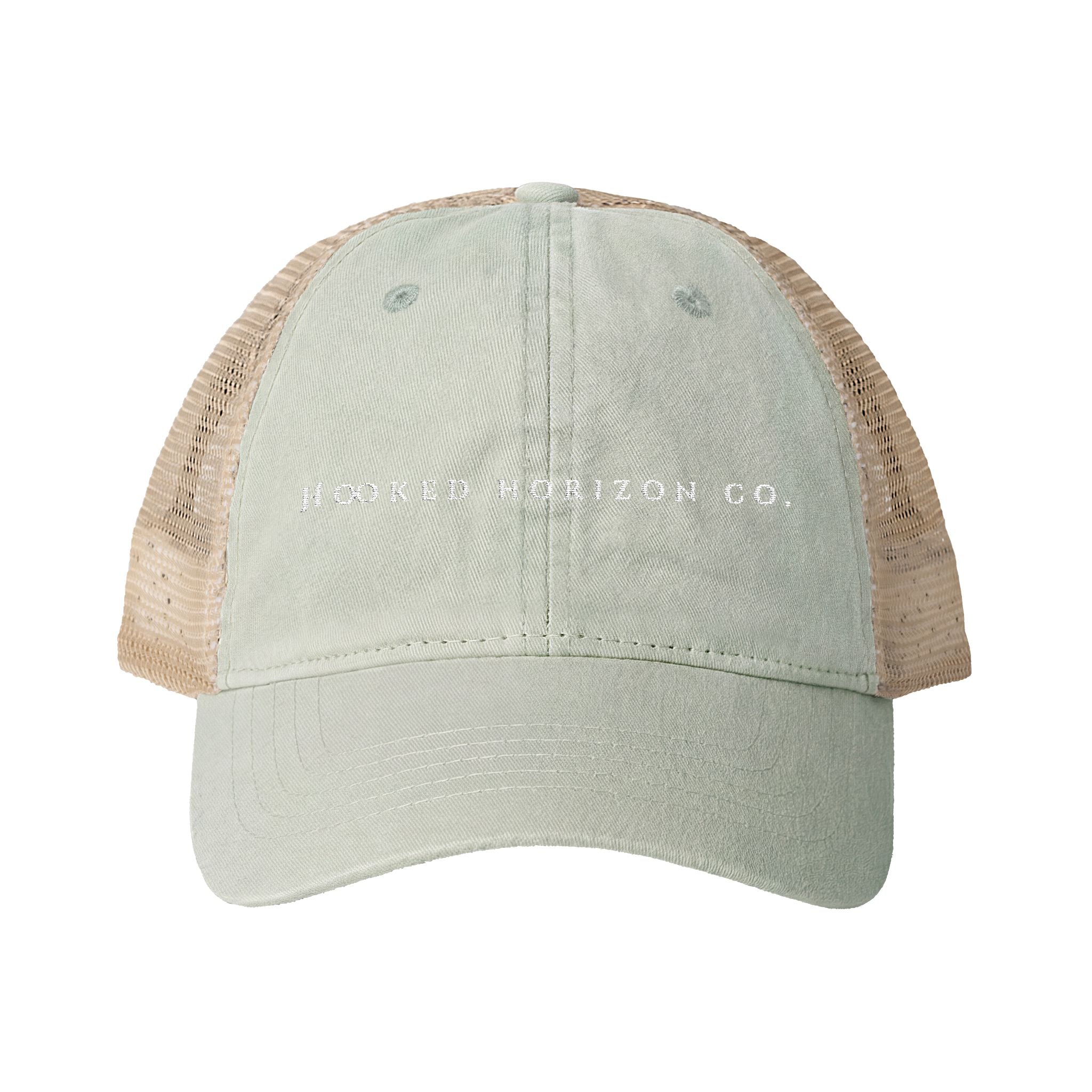 Hooked Horizon Co. —Women's Washed Mesh-Back Cap, Multiple Color Variations