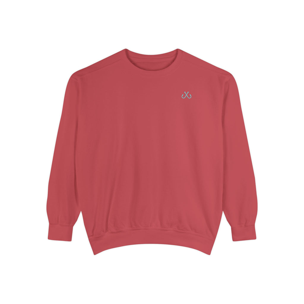 Vintage vibes Neon Tarpon Sweatshirt– Hooked Horizon Co. Ocean apparel, Gifts for Him & Her, Ocean Conservation, Soft Unisex Garment-Dyed Sweatshirt