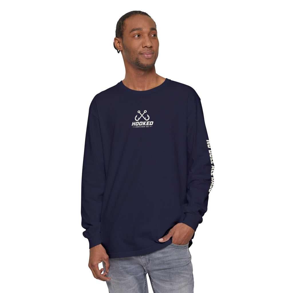 Saltwater Sea Striper Fishing Long Sleeve T-Shirt, Ocean Adventure Apparel, Boat Trip Shirt, Coastal Style, Gift for Fishermen