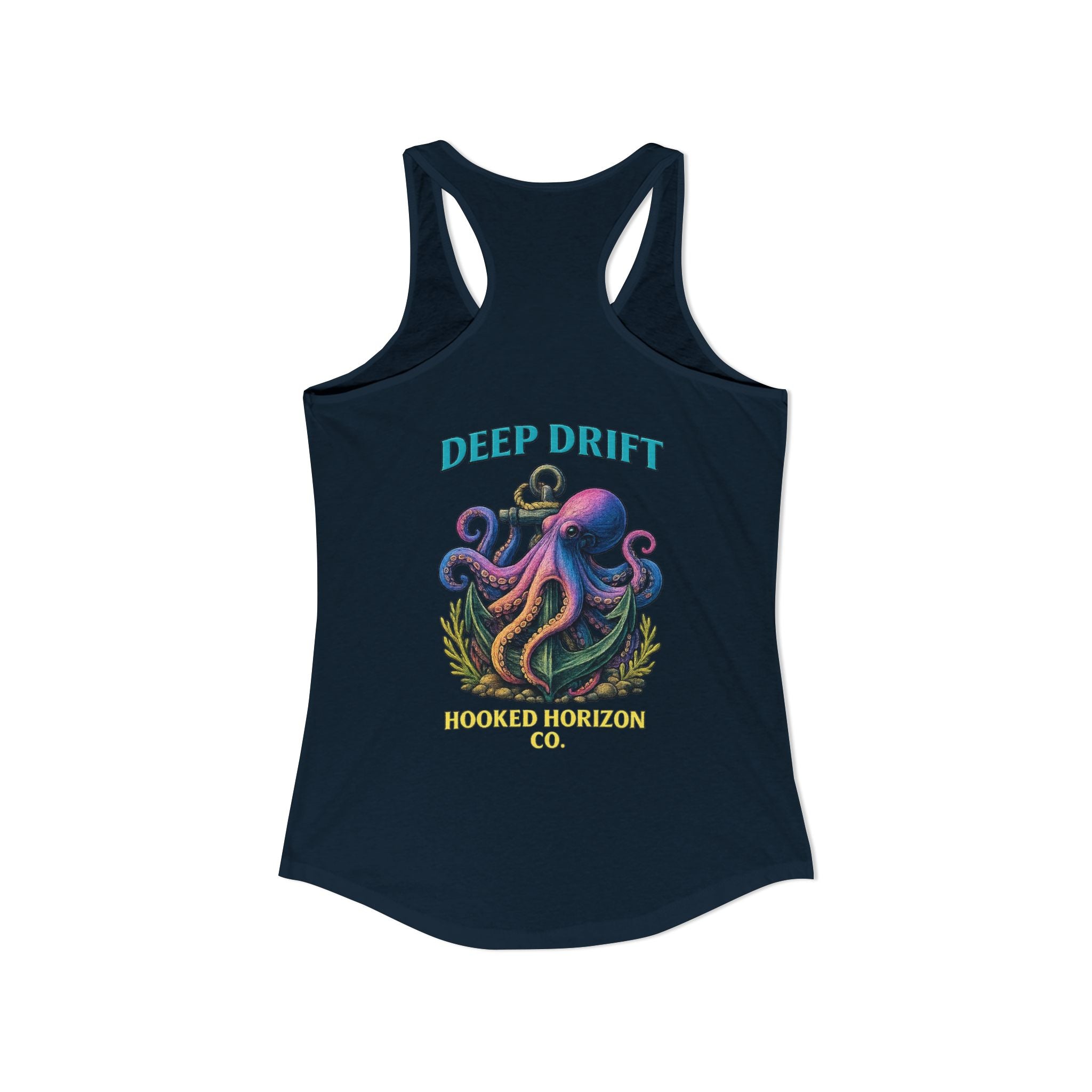Rainbow Octopus Deep Drift– Hooked Horizon Co. Gifts for Ocean Lovers, Nautical Fashion, Everyday Comfort, Perfect Gift for Her