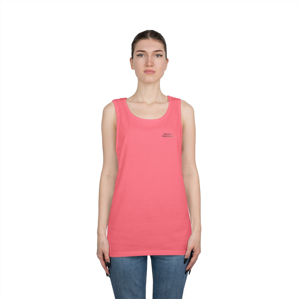 Red  Deep Drift Octopus Graphic Tank Top, Summer Beach Wear, Unisex Tank, Gift for Ocean Lovers, Nautical Tees, Camping Apparel