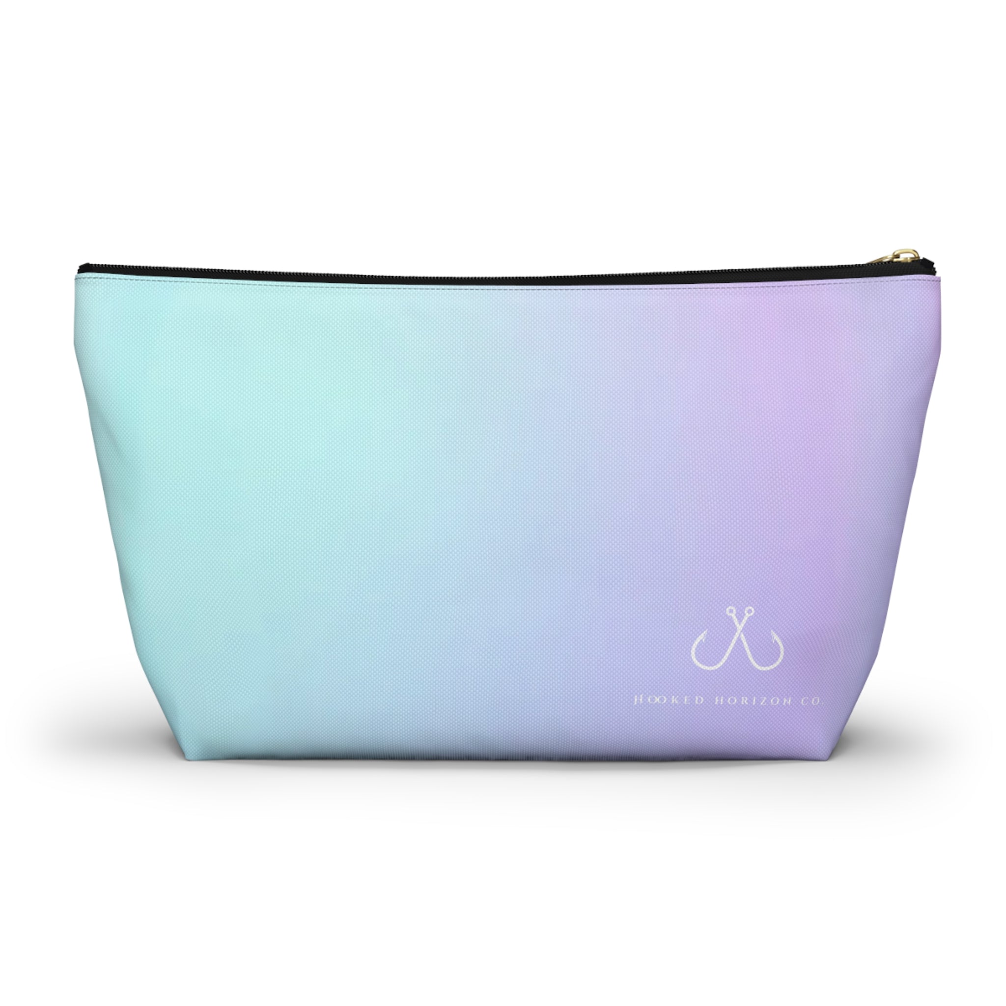 Purple To Blue Ombre Vibrant Gradient Accessory Pouch | Makeup Bag, Travel Organizer, Gift for Her, Beach Essentials, Stylish Storage