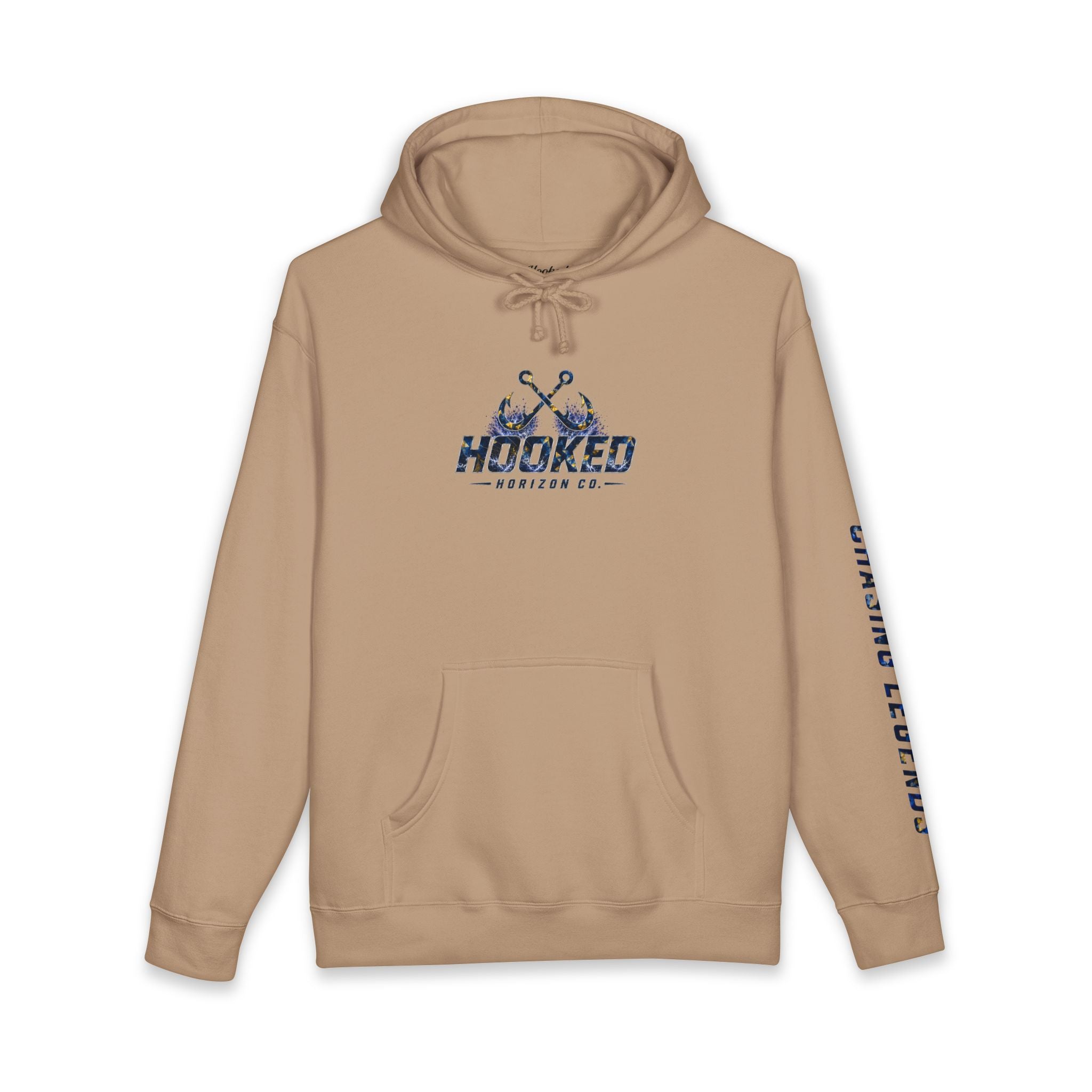 Sail Fish Hoodie Hooked Horizon Co. — Fishing Back Graphic Hoodie, Multiple Color Variations
