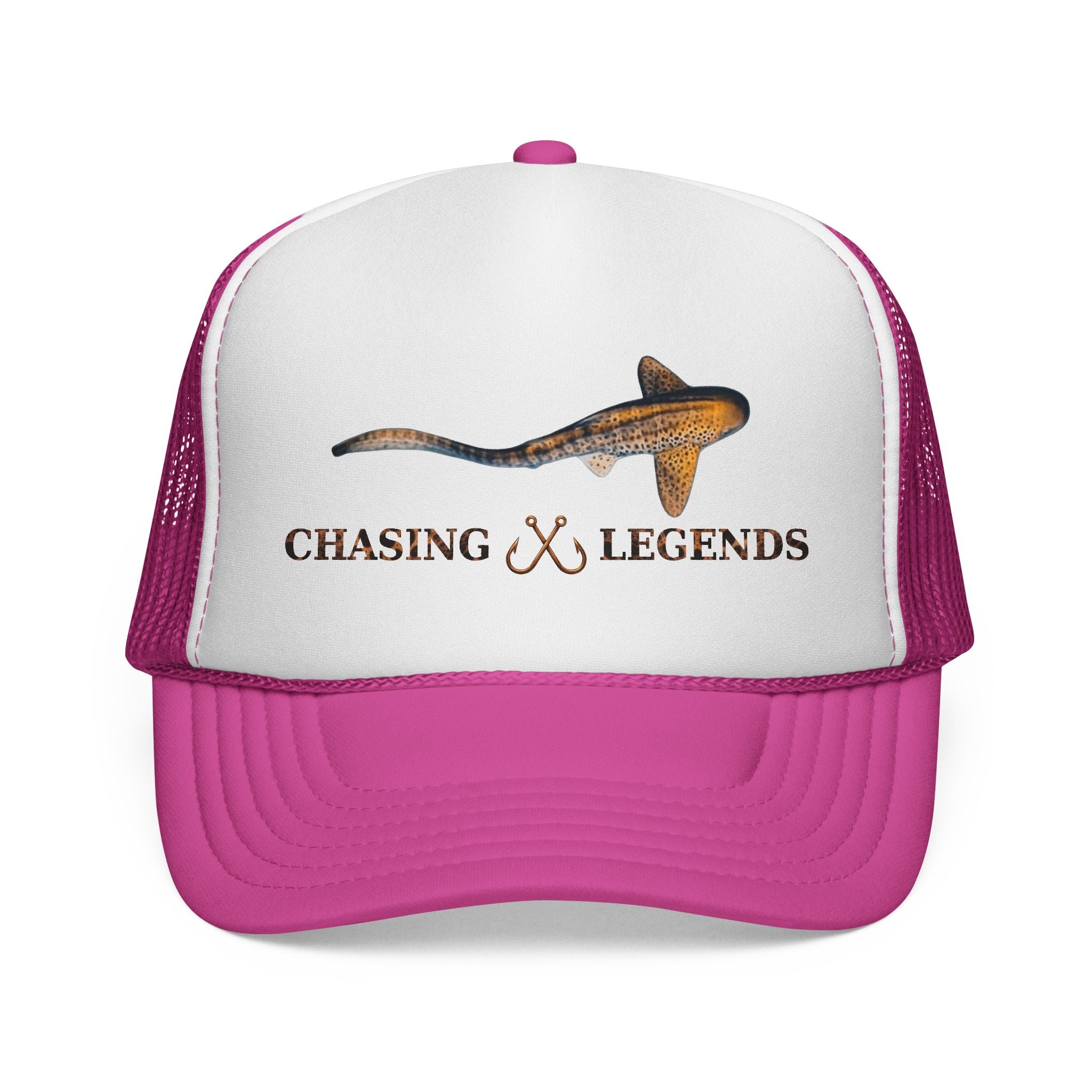 Leopard Shark Trucker Cap — Fishing & Beach Hat