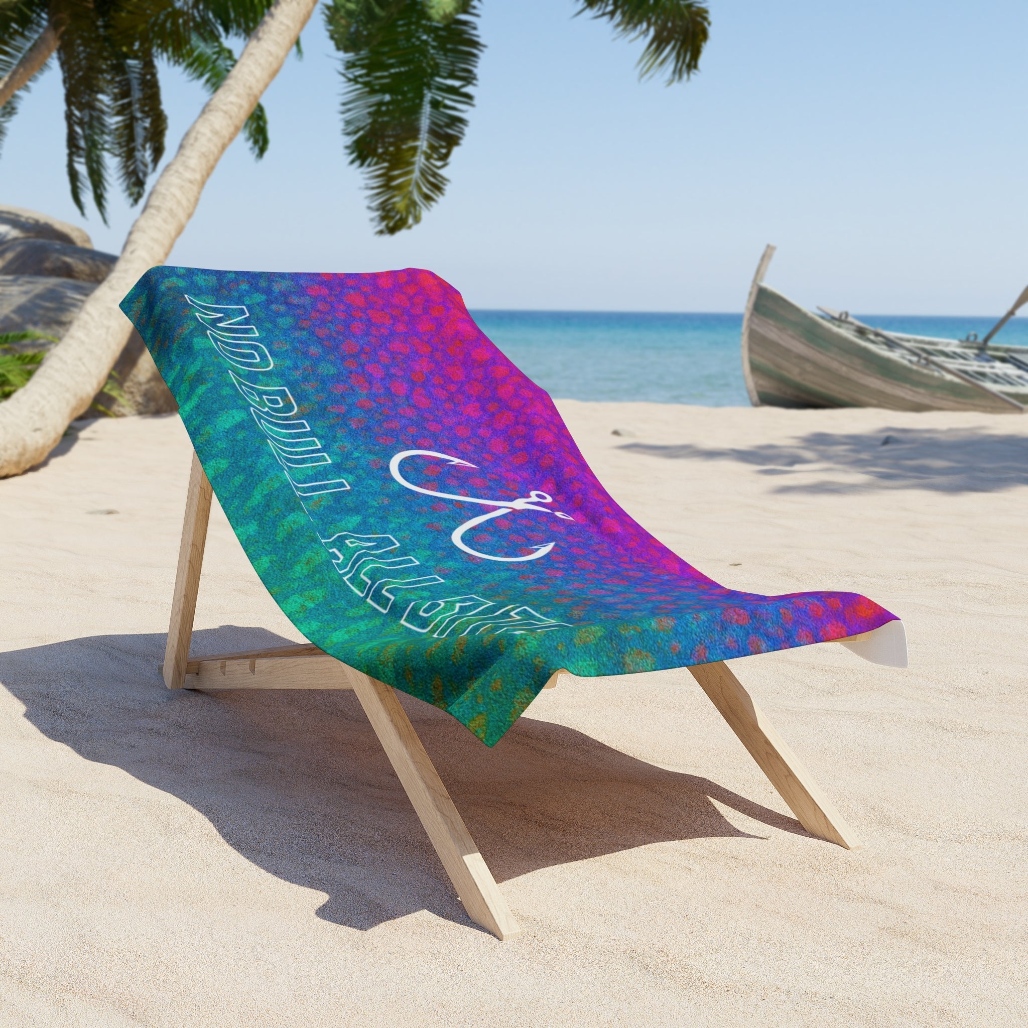 Speckled Color No Bull All Bite– Hooked Horizon Co.  Beach Towel - Perfect for Summer, Pool Days, Camping, Beach Parties, Vacation Fun