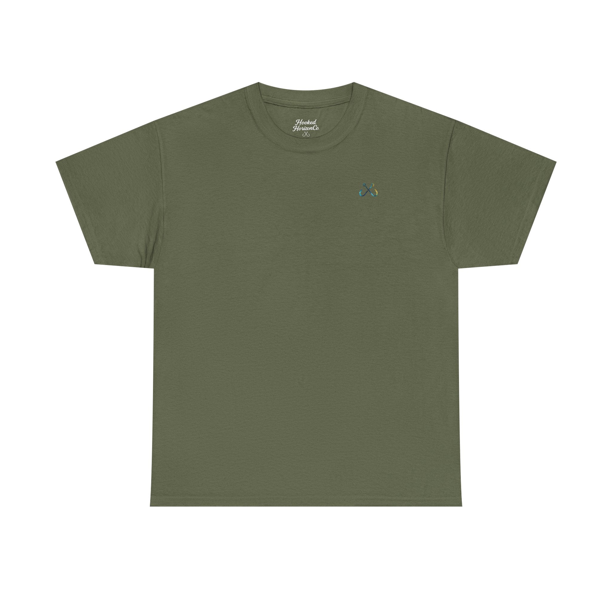 Bull Shark Hooked Horizon Co Tee—Ocean Graphic Tee — "Beloved" Ray Design