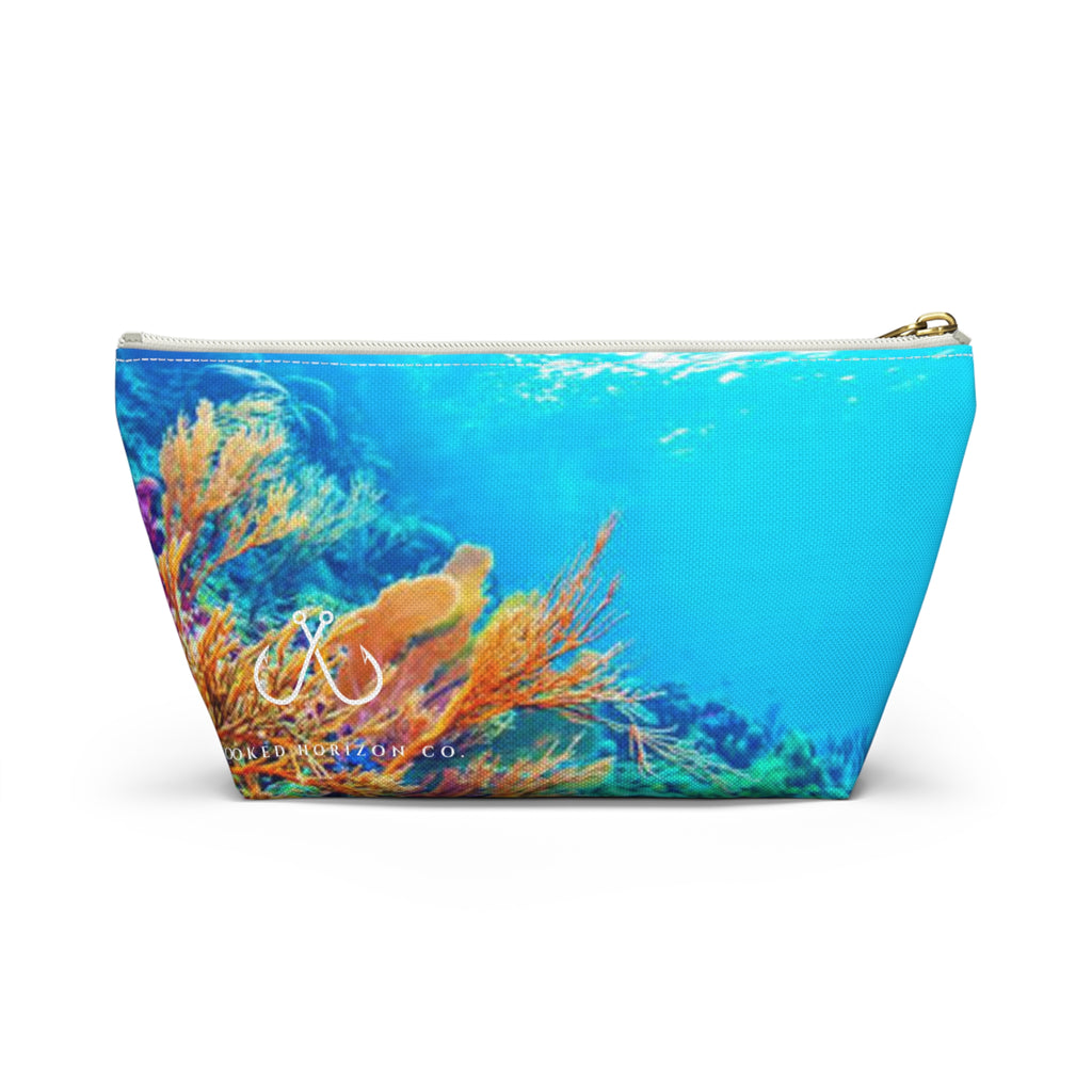 Bright Reef Accessory Pouch | Makeup Bag, Travel Organizer, Gift for Her, Beach Essentials, Stylish Storage