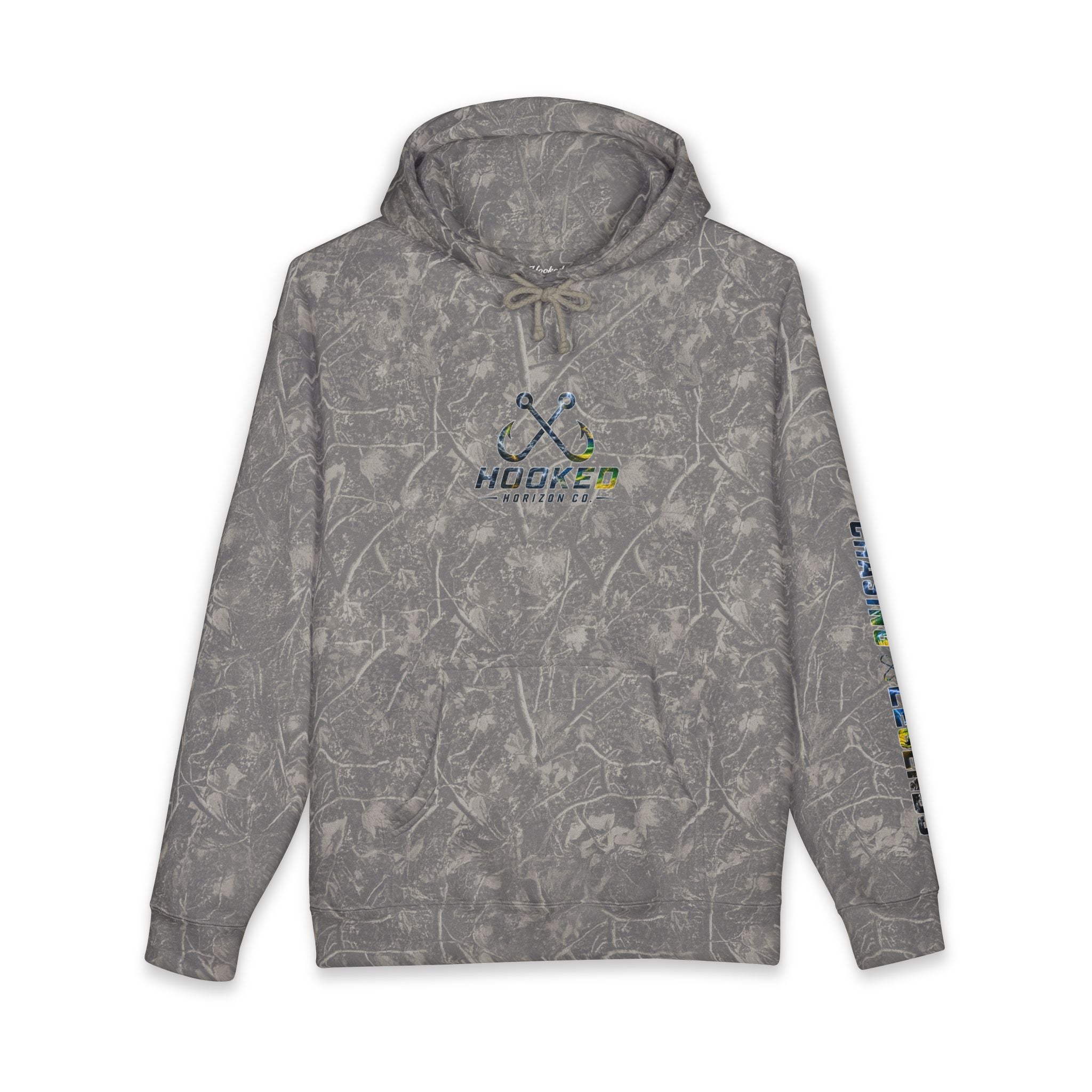 Mahi Mahi Hoodie Hooked Horizon Co. — Fishing Back Graphic Hoodie, Multiple Color Variations
