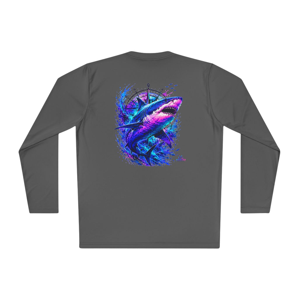 Moisture Wicking Classic Logo Shark Tee —Horizon Co. Anchors Long Sleeve Tee — Lightweight Fishing Shirt