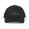 Wave Hooked Horizon Trucker Cap — Embroidered Fishing Snapback