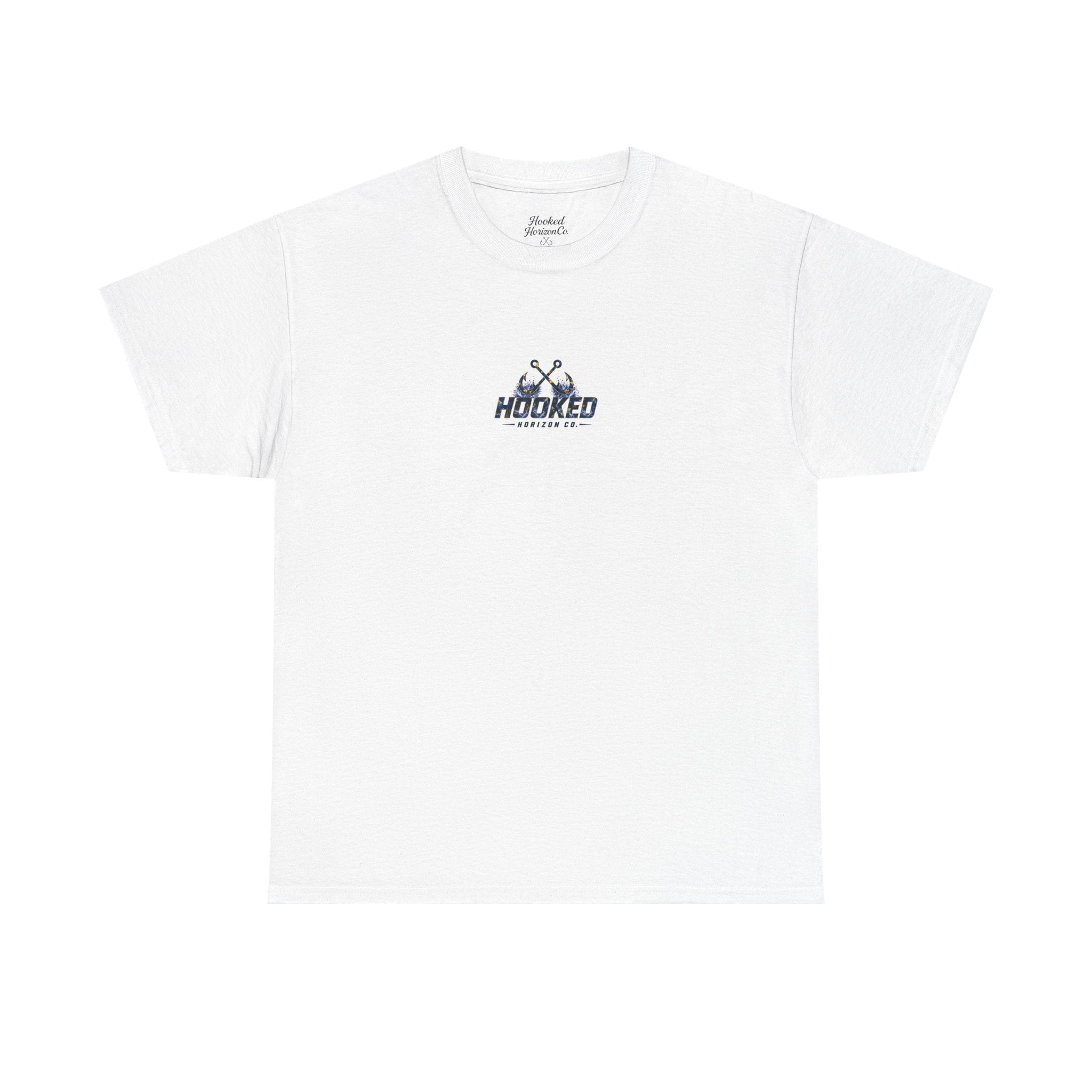 Sail Fish Hooked Horizon Co Tee—Ocean Graphic Tee — "Beloved" Ray Design