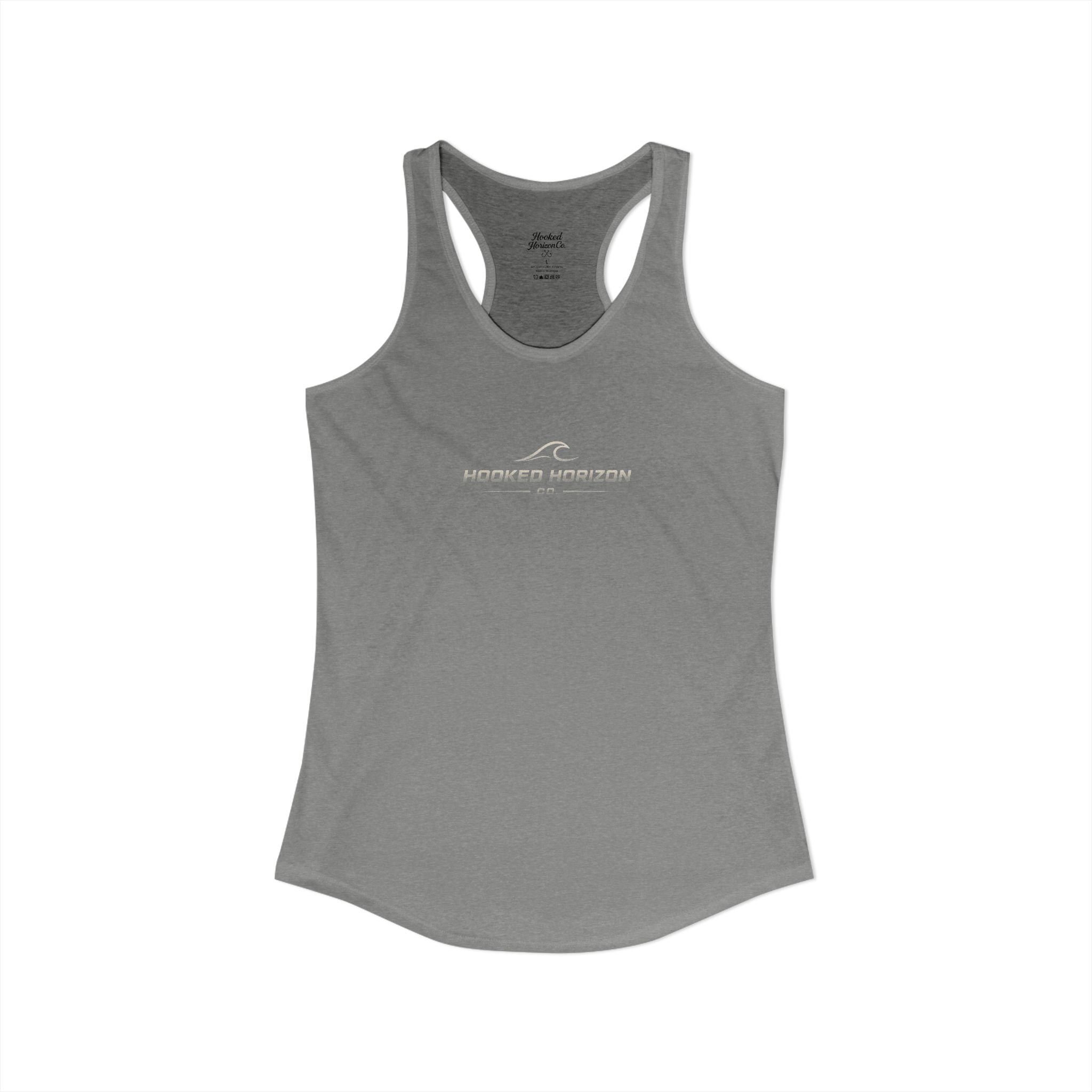 Hooked Horizon Co. Commerical Logo — Soft Women's Ideal Racerback Tank