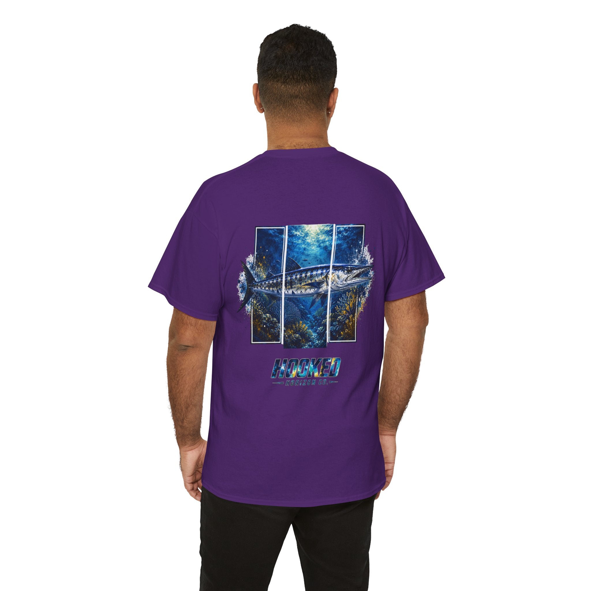 Barracuda Hooked Horizon Co Tee—Ocean Graphic Tee — "Beloved" Ray Design