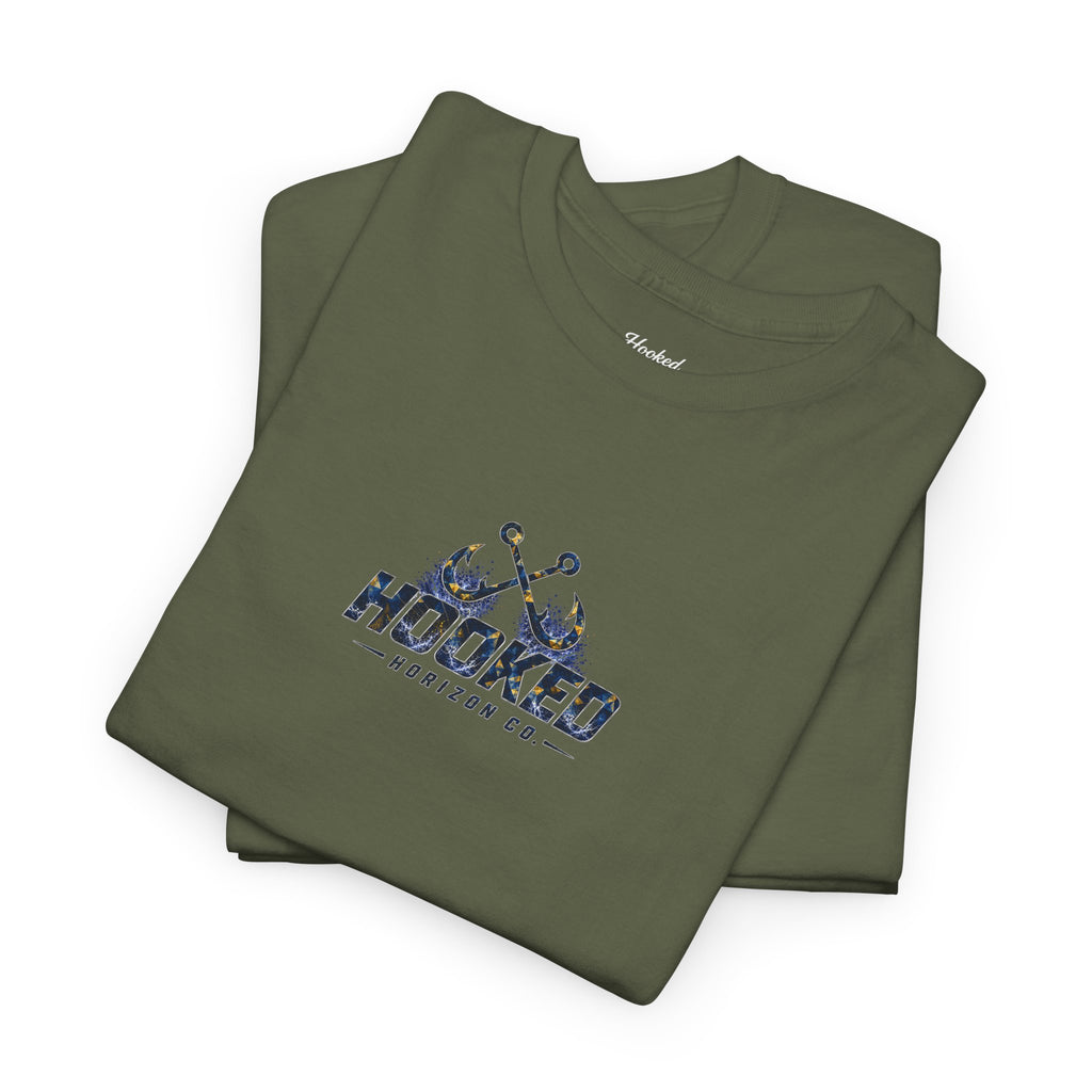 Sail Fish Hooked Horizon Co Tee—Ocean Graphic Tee — "Beloved" Ray Design