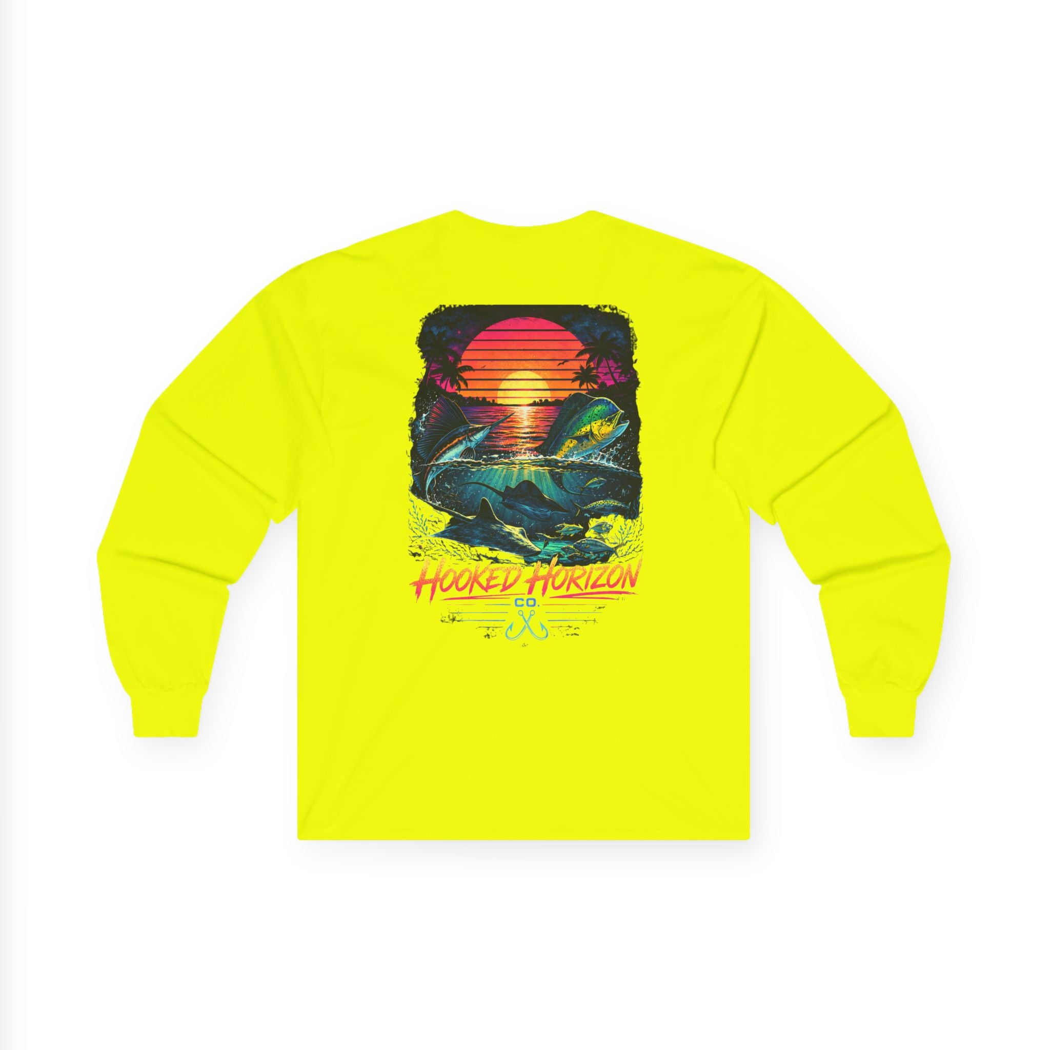 Hooked Horizon Co.  Sunset Long Sleeve Tee— Multiple Color Variations