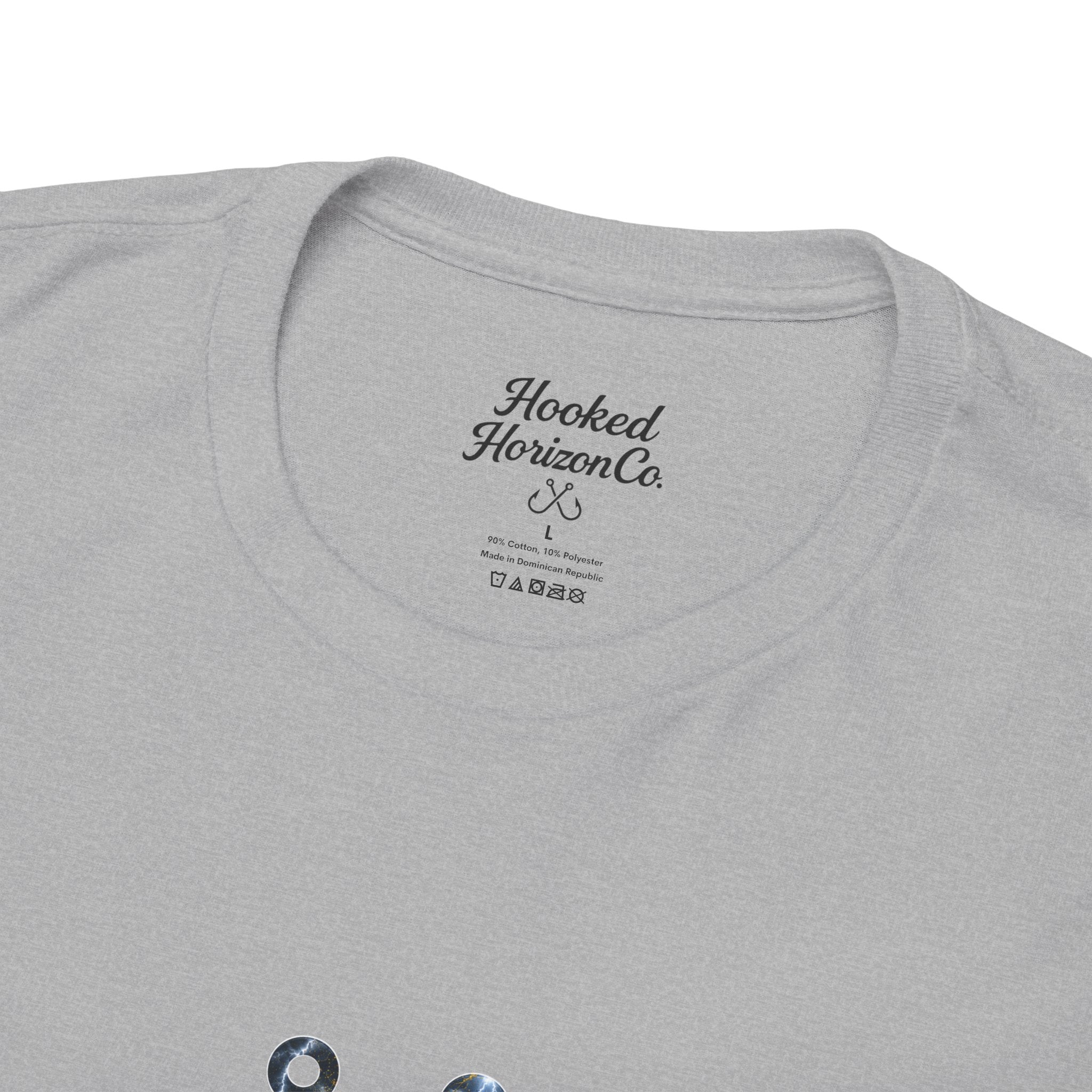 Mahi Mahi Hooked Horizon Co Tee—Ocean Graphic Tee — "Beloved" Ray Design