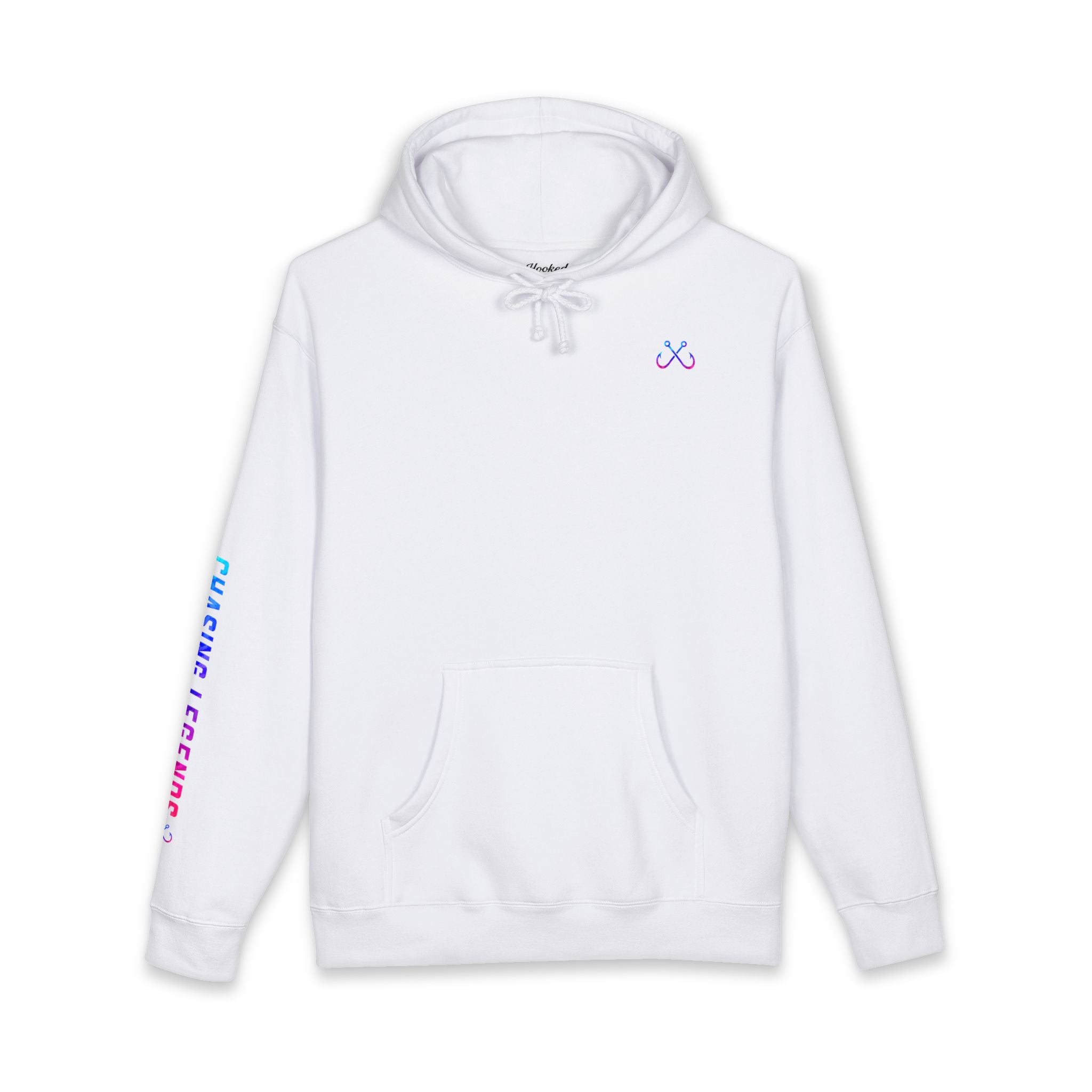Lion Fish Hoodie Hooked Horizon Co. — Fishing Back Graphic Hoodie, Multiple Color Variations