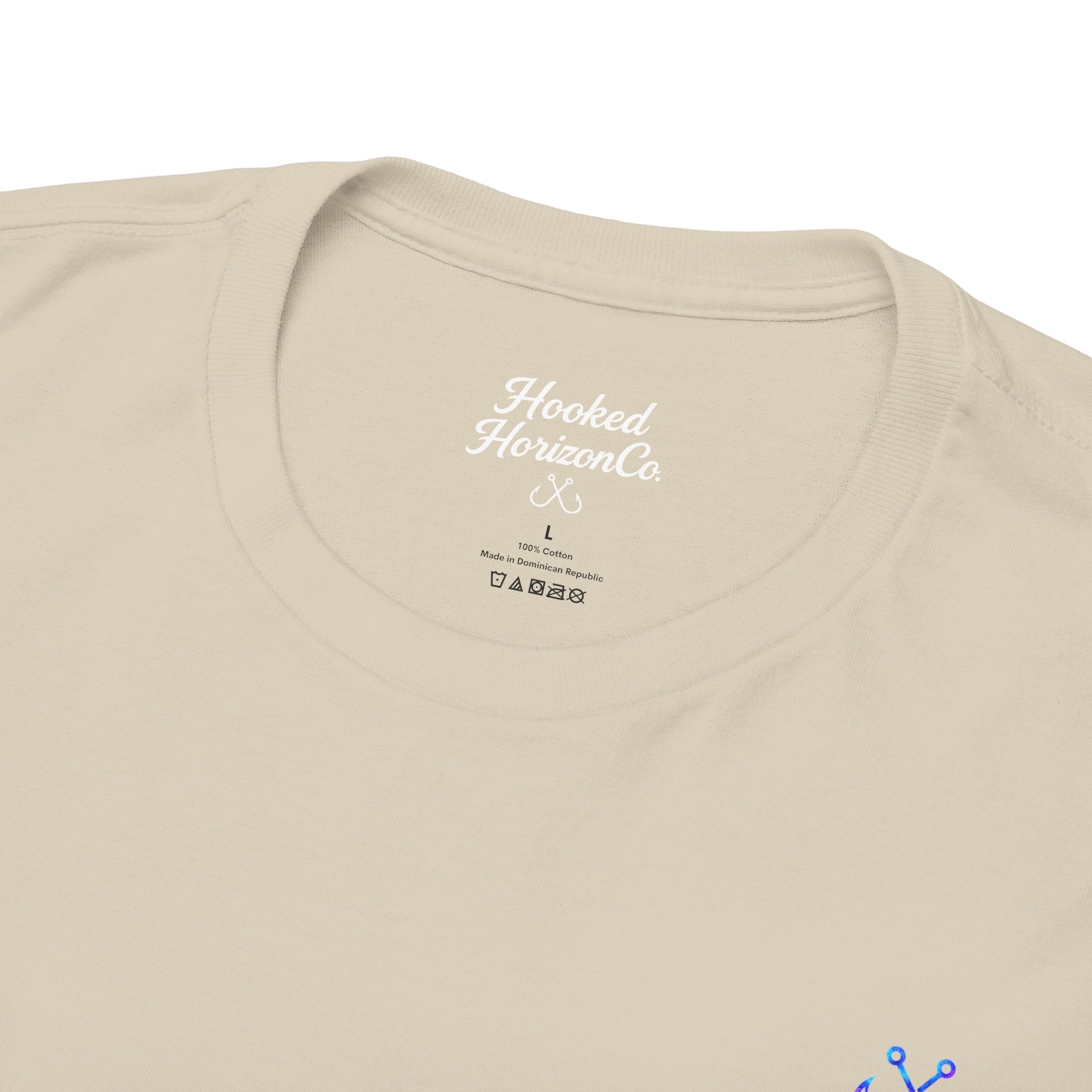 Lion Fish Hooked Horizon Co Tee—Ocean Graphic Tee — "Beloved" Ray Design