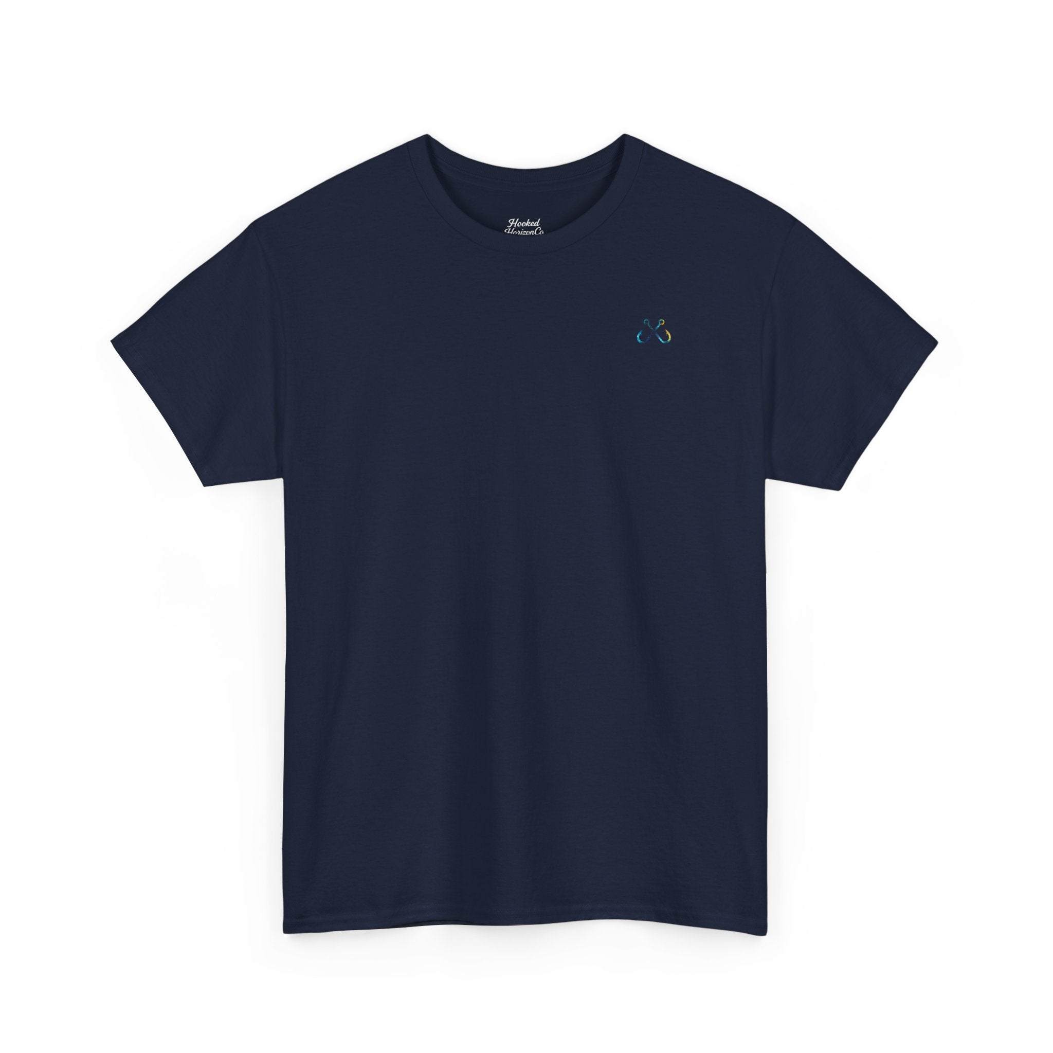 Bull Shark Hooked Horizon Co Tee—Ocean Graphic Tee — "Beloved" Ray Design