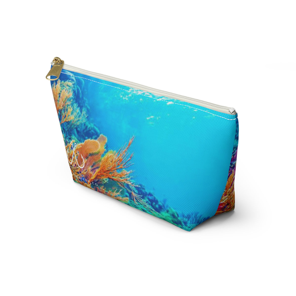 Bright Reef Accessory Pouch | Makeup Bag, Travel Organizer, Gift for Her, Beach Essentials, Stylish Storage