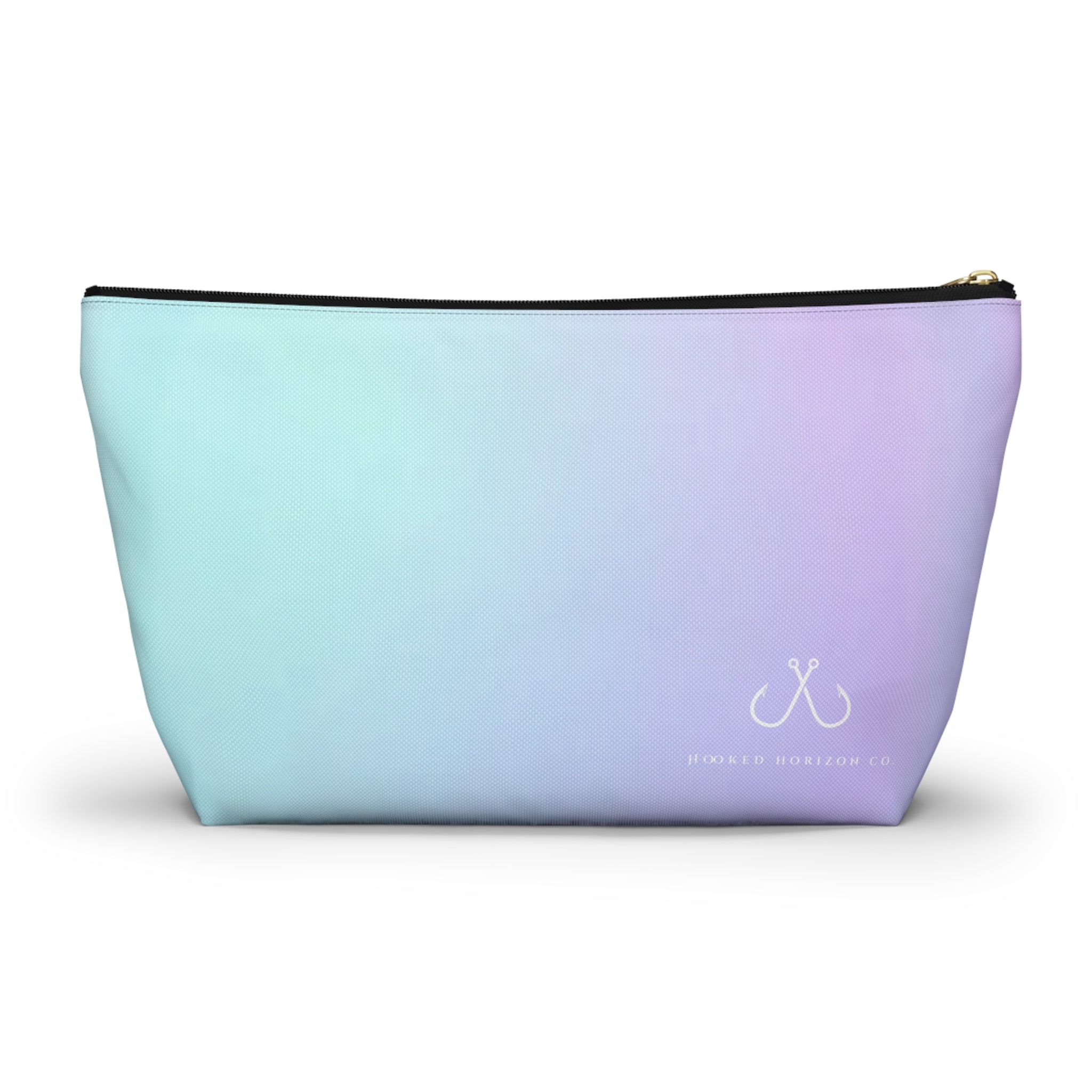 Purple To Blue Ombre Vibrant Gradient Accessory Pouch | Makeup Bag, Travel Organizer, Gift for Her, Beach Essentials, Stylish Storage