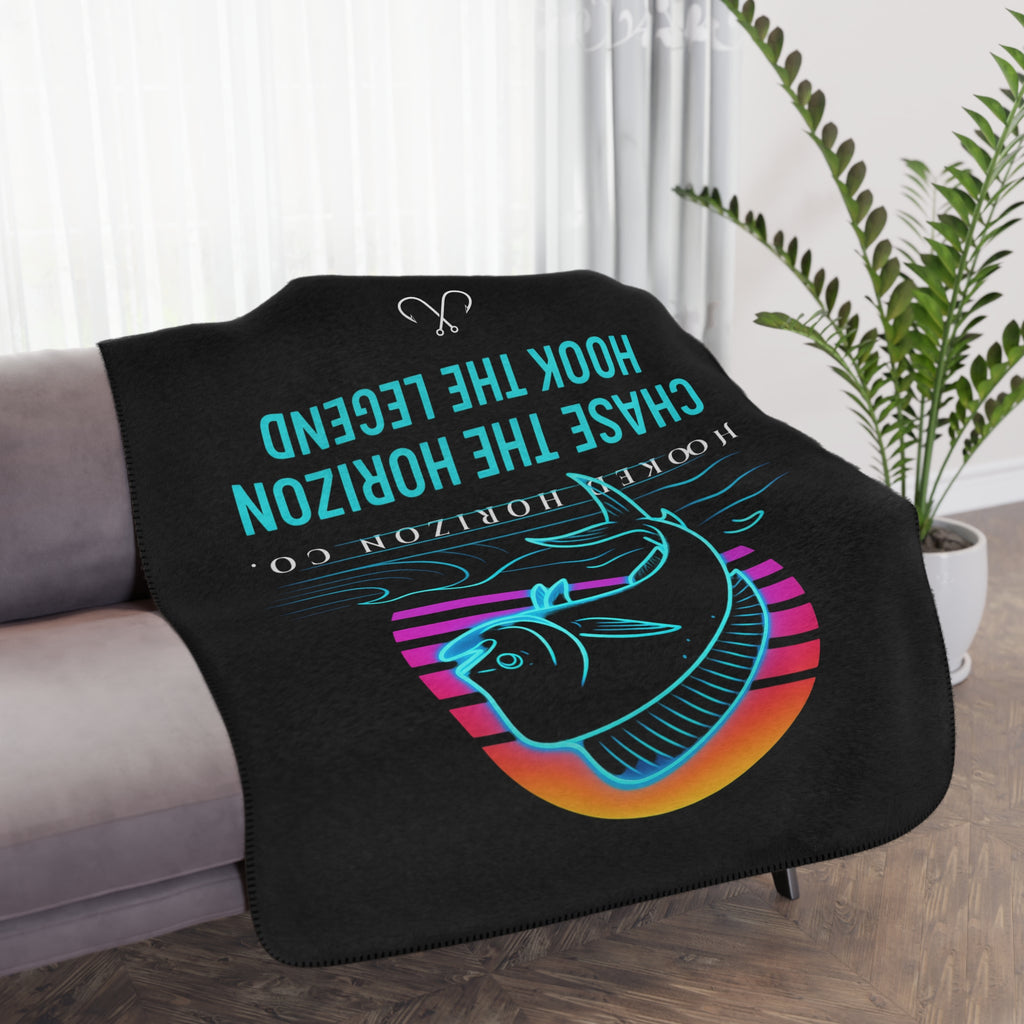 Mahi Mahi Hooked Horizon Co. Sherpa Blanket — Coastal Ocean Photography Throw