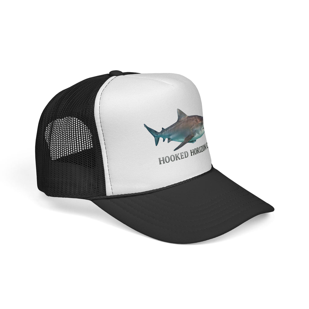 Bull Shark Trucker Cap — 'Chasing Legends' Fishing Hooks Logo
