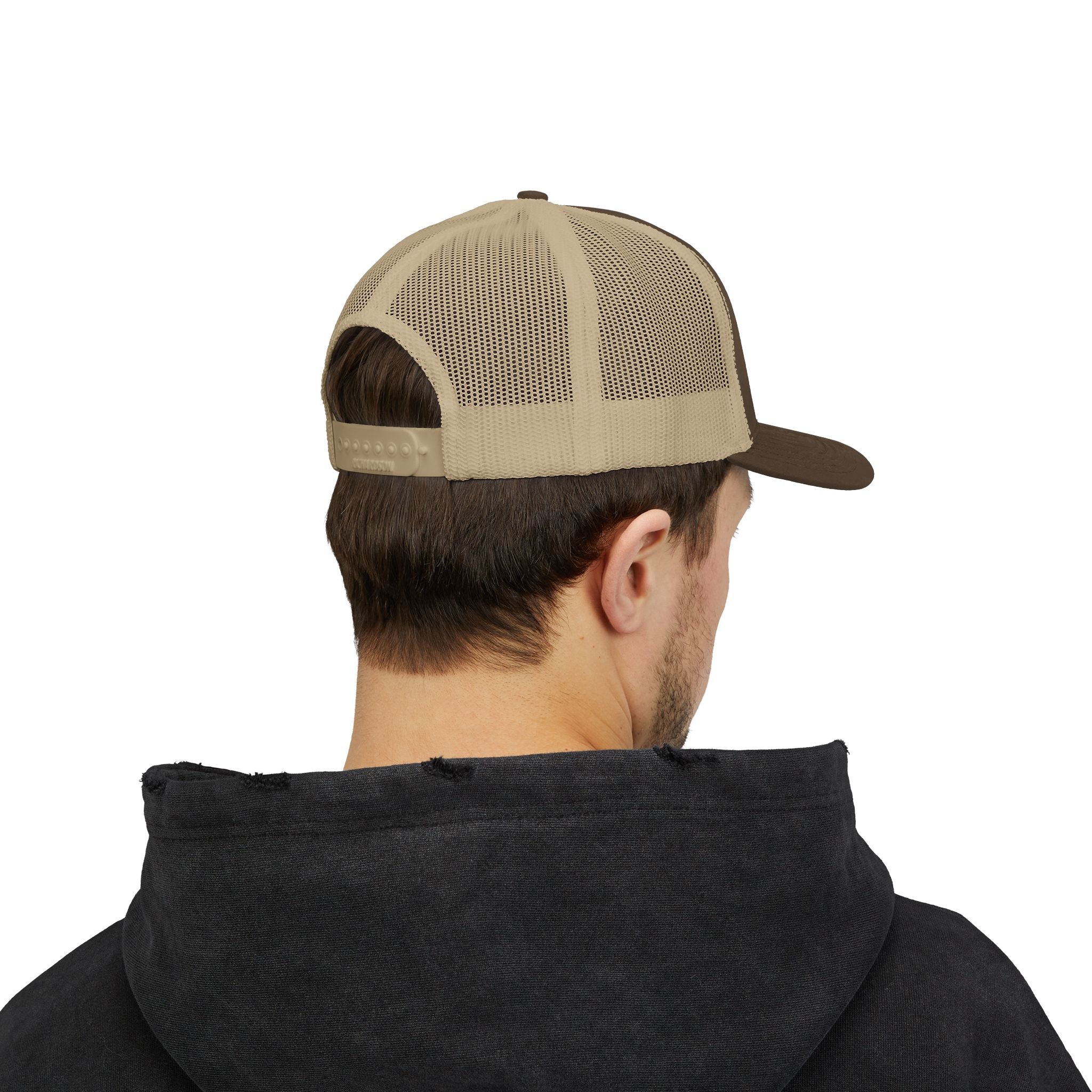 Wave Hooked Horizon Trucker Cap — Embroidered Fishing Snapback