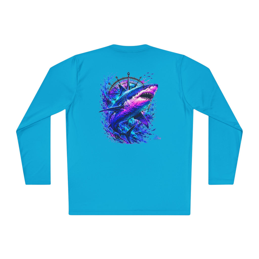 Moisture Wicking Classic Logo Shark Tee —Horizon Co. Anchors Long Sleeve Tee — Lightweight Fishing Shirt