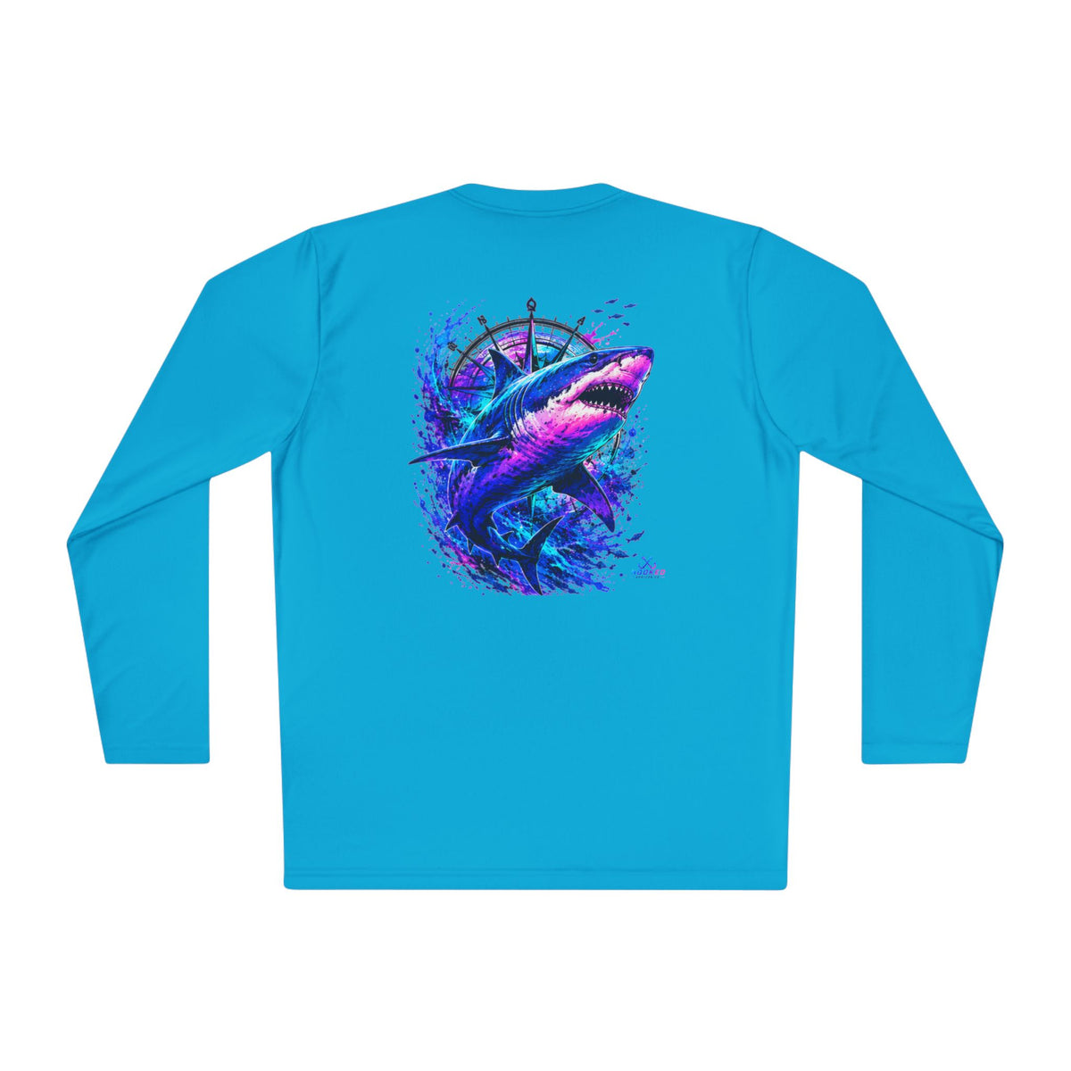 Moisture Wicking Classic Logo Shark Tee —Horizon Co. Anchors Long Sleeve Tee — Lightweight Fishing Shirt