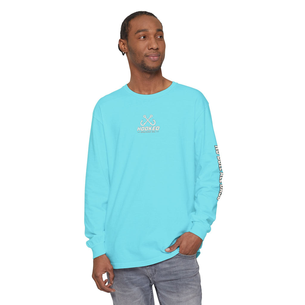 Saltwater Sea Striper Fishing Long Sleeve T-Shirt, Ocean Adventure Apparel, Boat Trip Shirt, Coastal Style, Gift for Fishermen