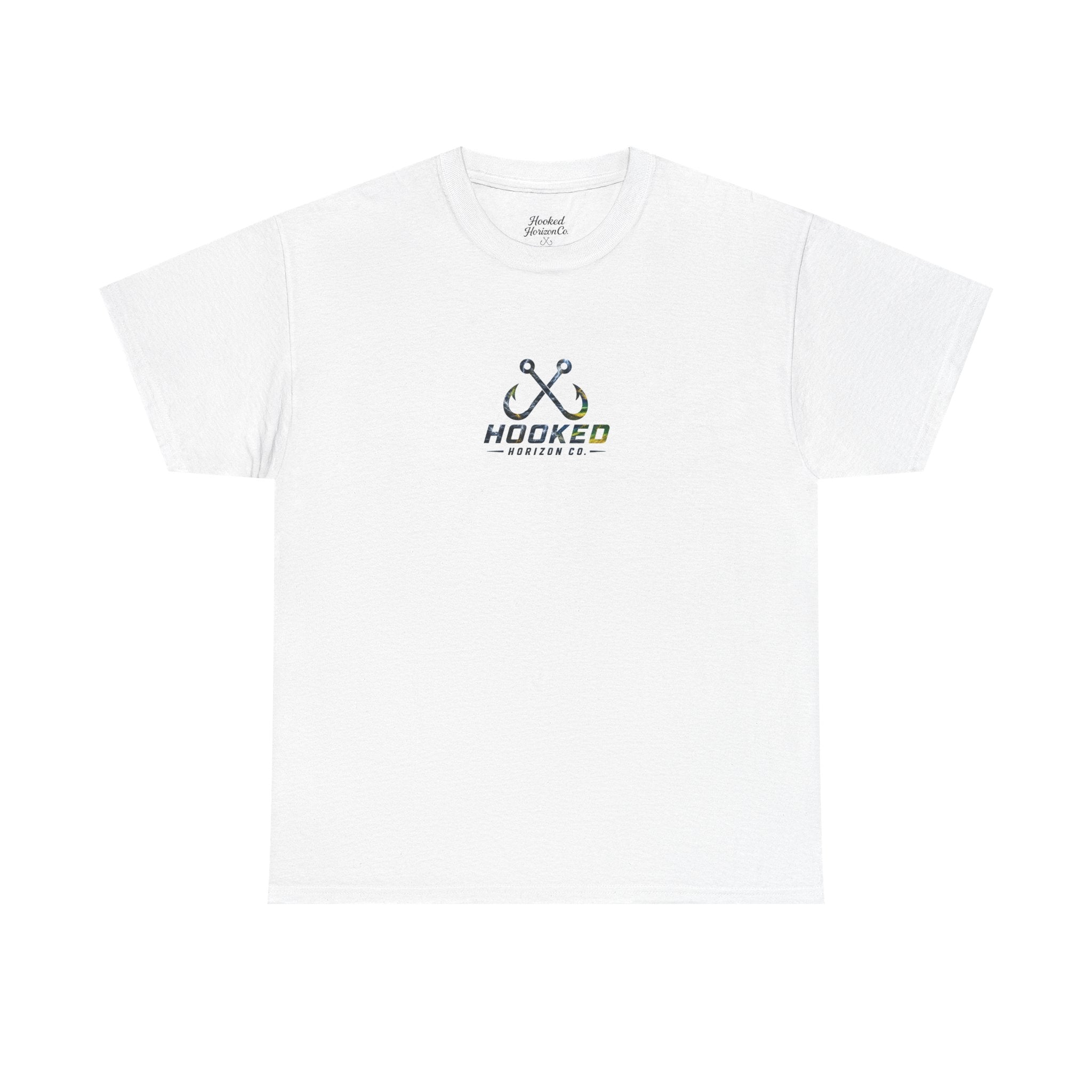 Mahi Mahi Hooked Horizon Co Tee—Ocean Graphic Tee — "Beloved" Ray Design