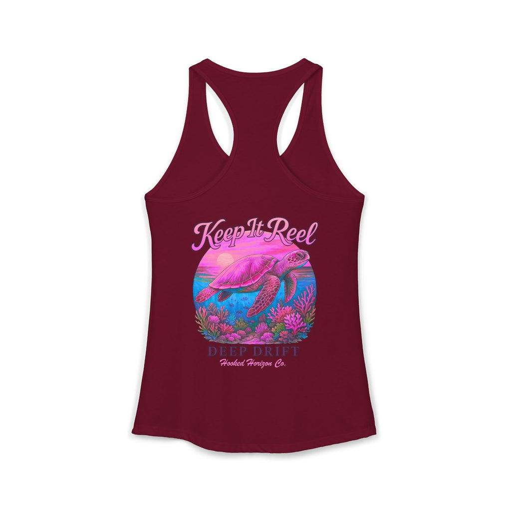 Turtle " Keep It Reel" Deep Drift– Hooked Horizon Co. Gifts for Ocean Lovers, Nautical Fashion, Everyday Comfort, Perfect Gift for Her