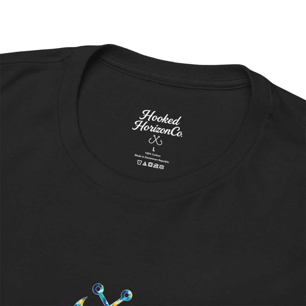 Barracuda Hooked Horizon Co Tee—Ocean Graphic Tee — "Beloved" Ray Design