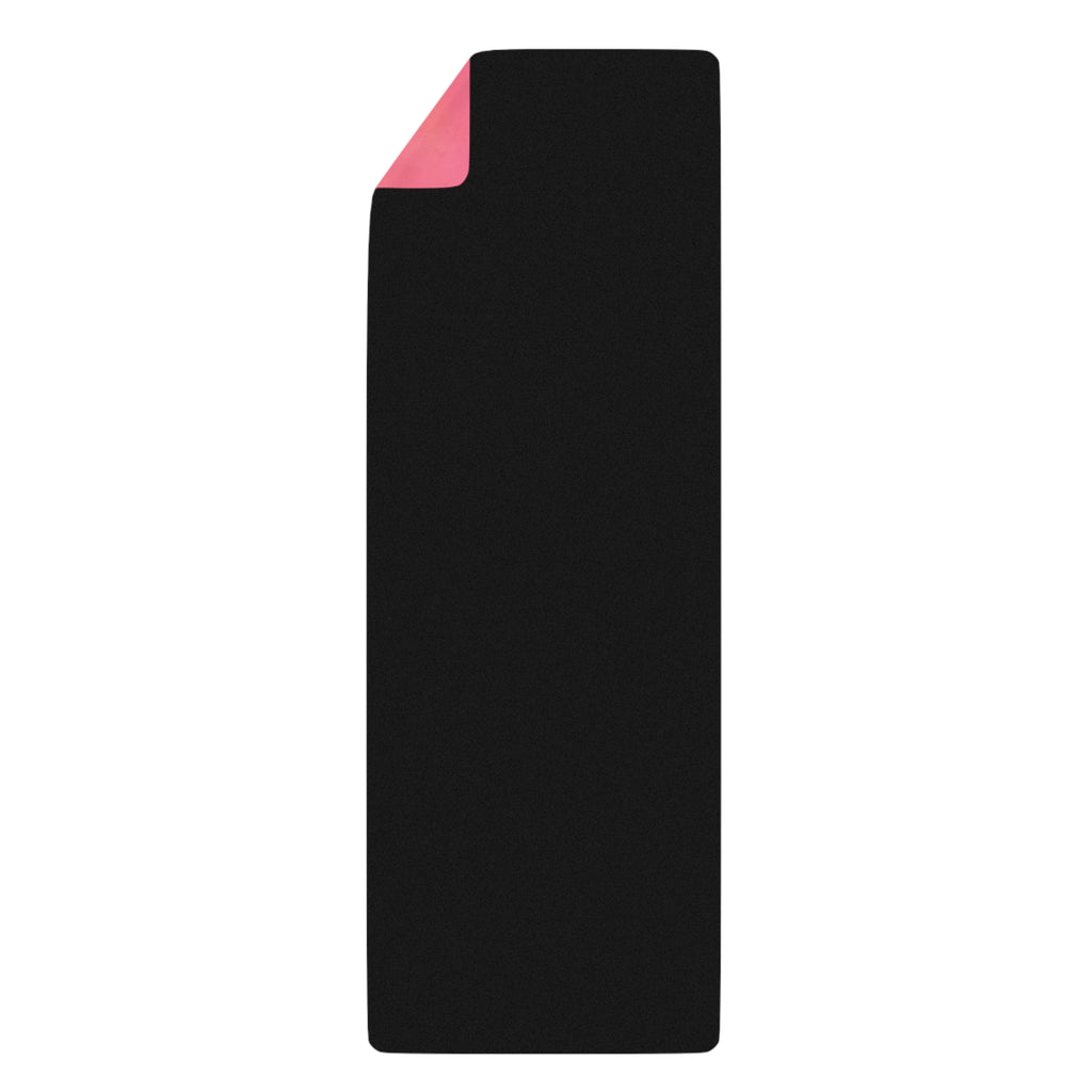Pink To Orange Ocean-Inspired Rubber Yoga Mat for Mindfulness, Fitness, Eco-Friendly Exercise, Home Workouts, Gift for Yogis